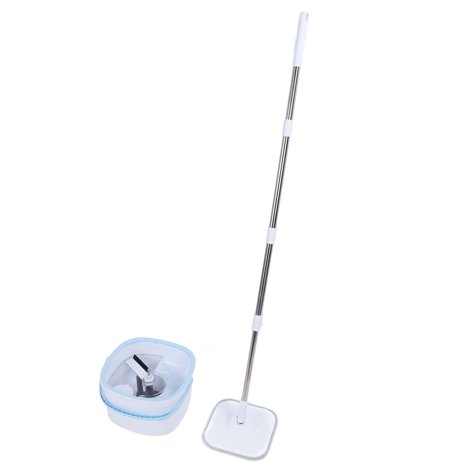 Spin Mop Bucket with Self Separation Dirty and Clean Water System Self view 6