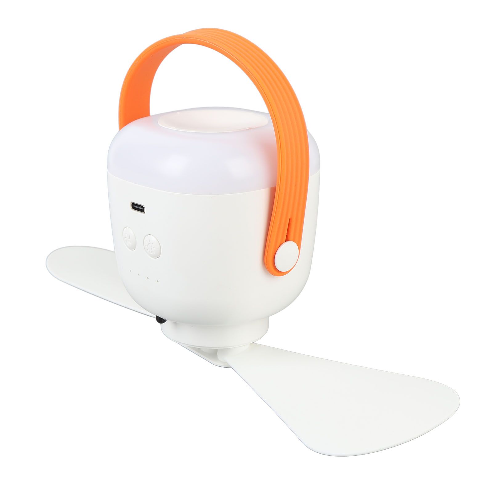 Ceiling Fan Built in Light USB Rechargeable 4 Adjustable Wind Speed Portable