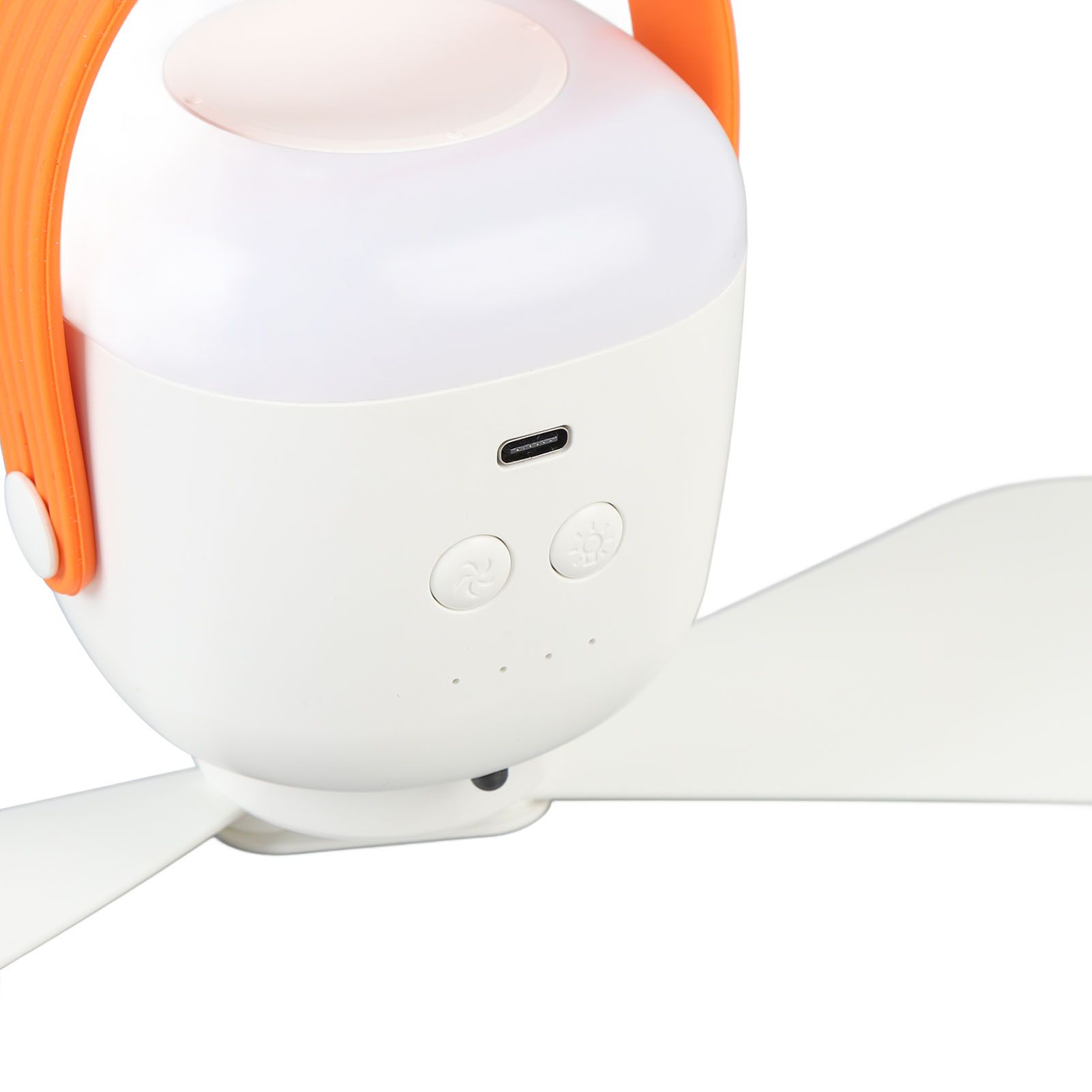 Ceiling Fan Built in Light USB Rechargeable 4 Adjustable Wind Speed Portable view 7