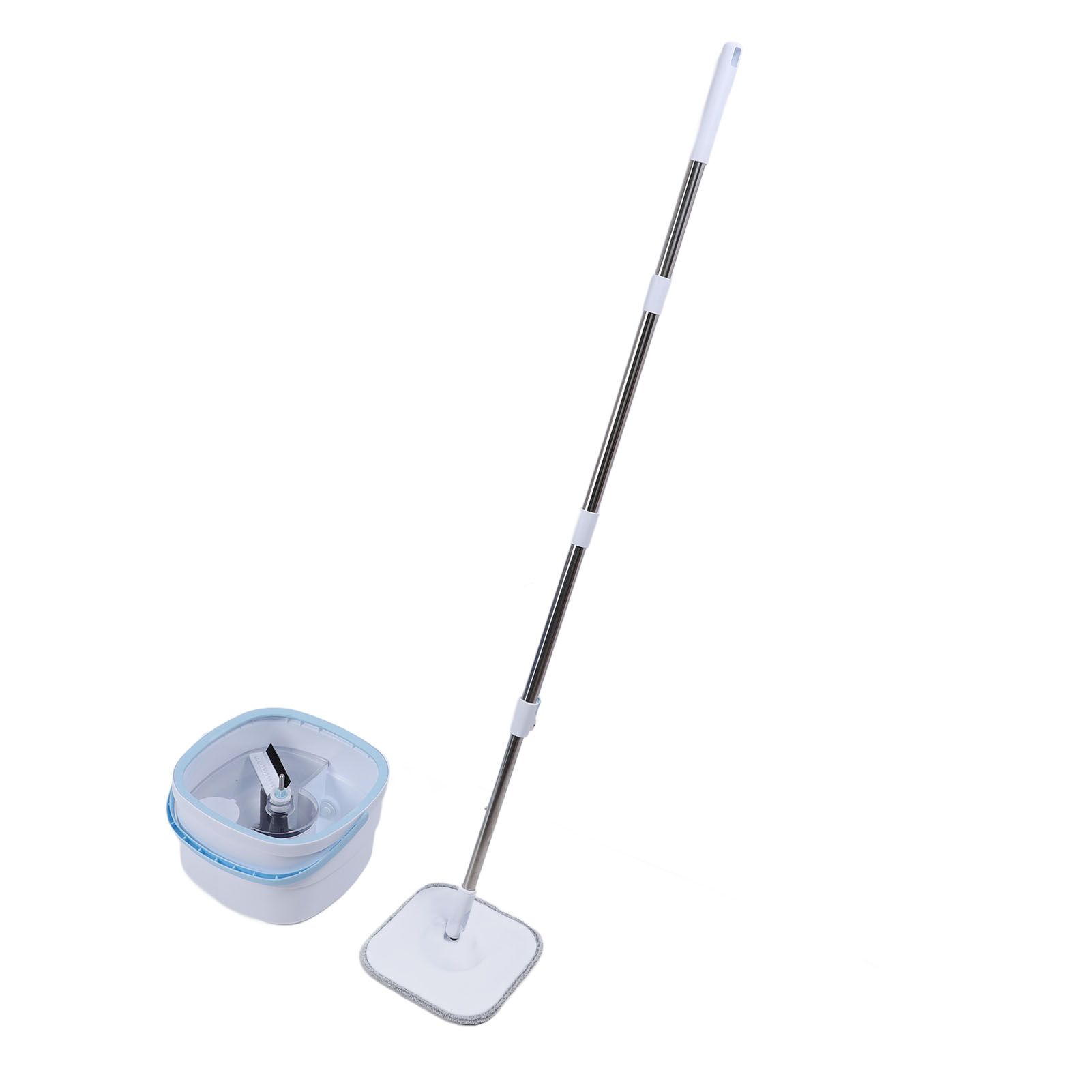 Spin Mop and Bucket Set with Self Separation Dirty and Clean Water System 360 view 7