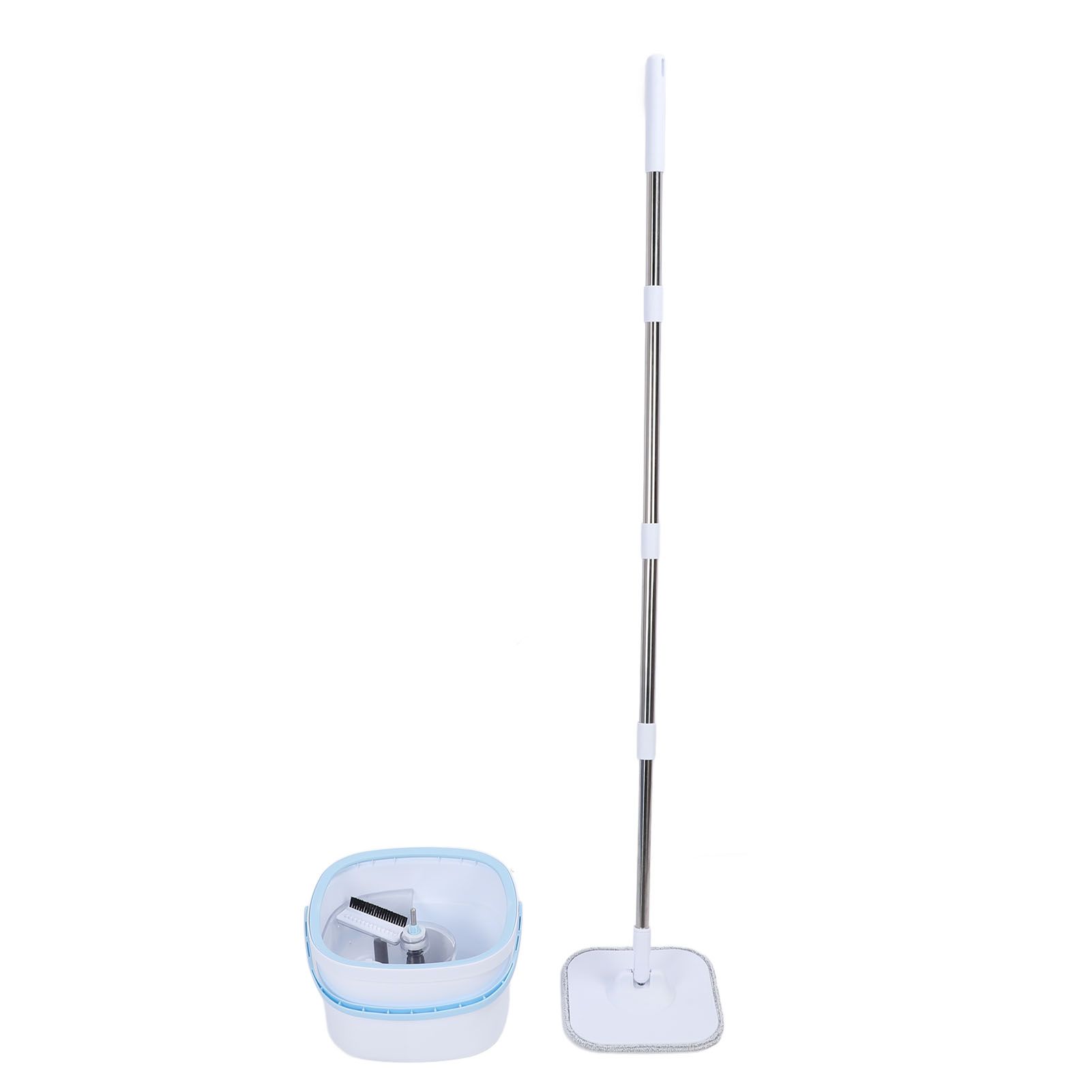 Spin Mop and Bucket Set with Self Separation Dirty and Clean Water System 360 view 11