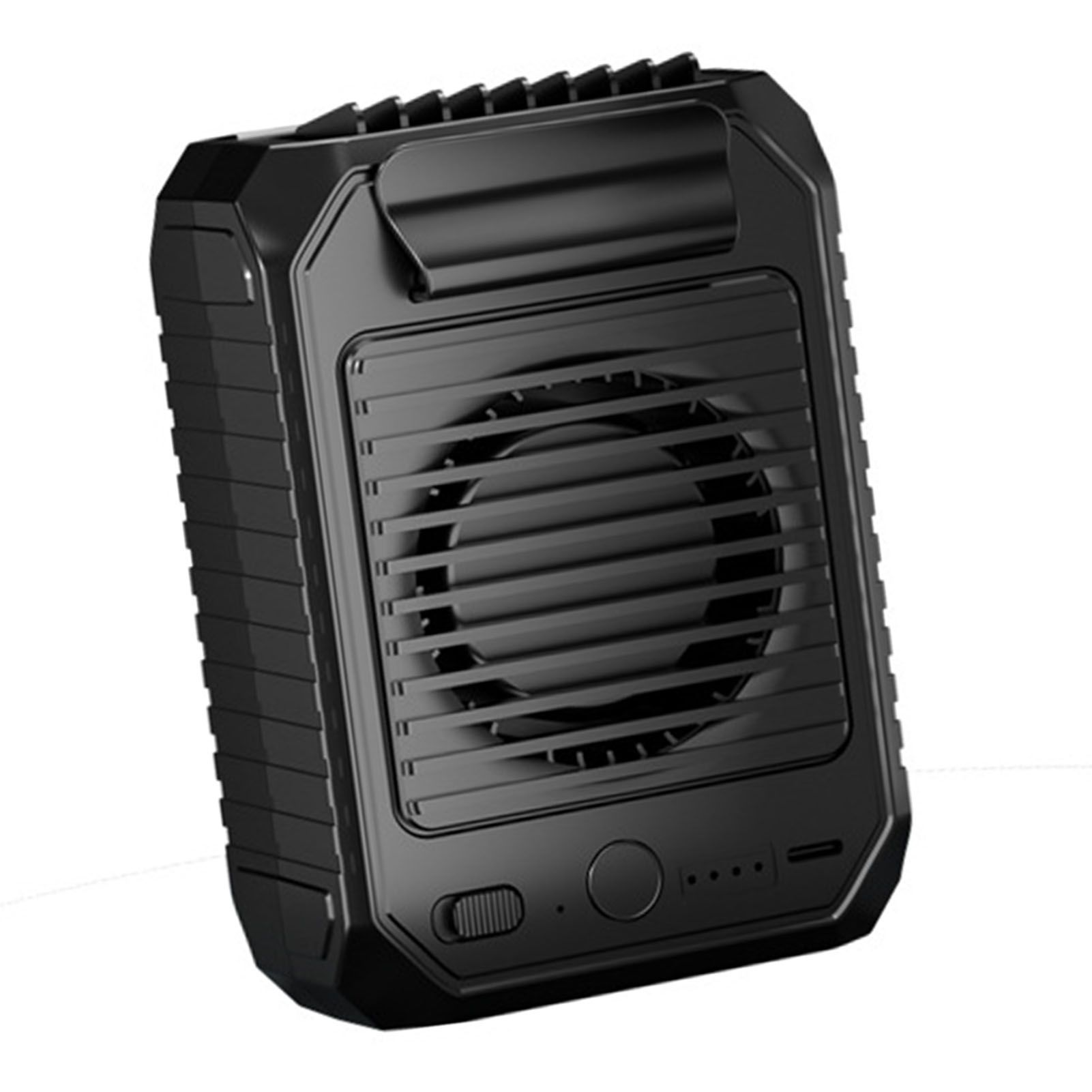 Waist Clip Fan Rechargeable 10000mAh Battery Strong Wind Portable Cooling Fan