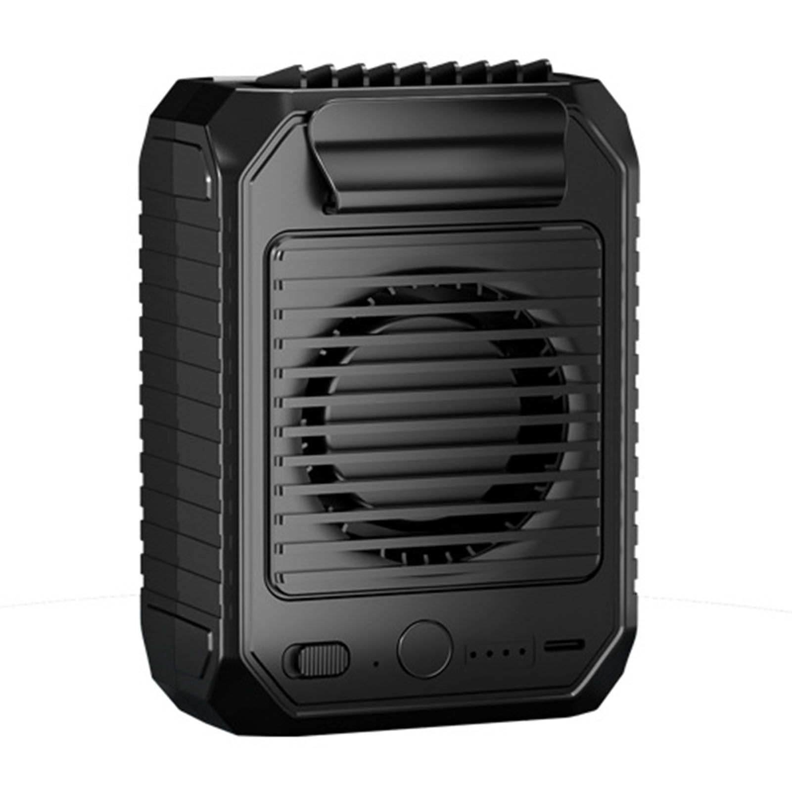 Waist Clip Fan Rechargeable 10000mAh Battery Strong Wind Portable Cooling Fan view 3