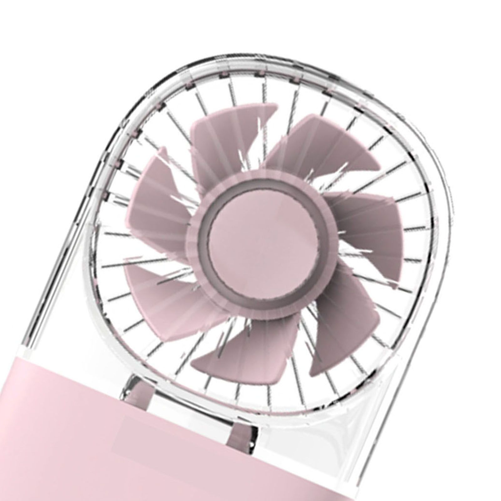 Portable Handheld Fan Mini Desk Foldable Necklace USB Rechargeable Personal view 2