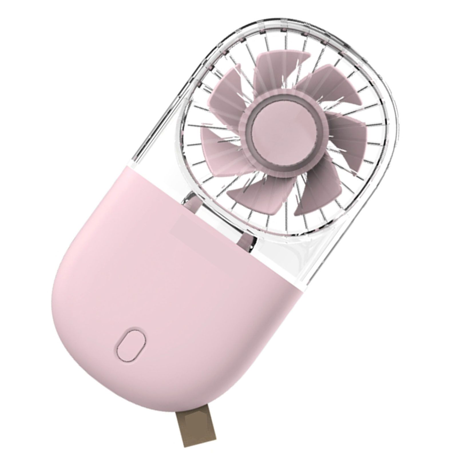 Portable Handheld Fan Mini Desk Foldable Necklace USB Rechargeable Personal view 6