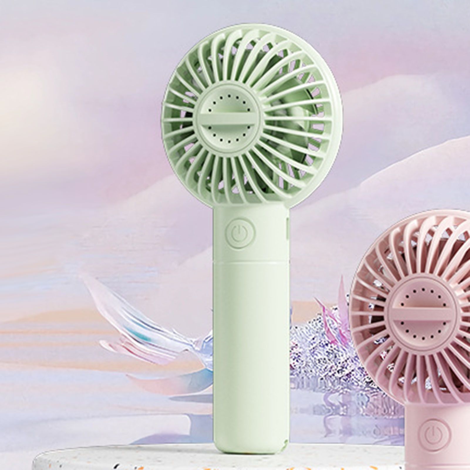 Portable Handheld Fan Quiet USB Rechargeable Multiple Speed Settings Handheld view 12