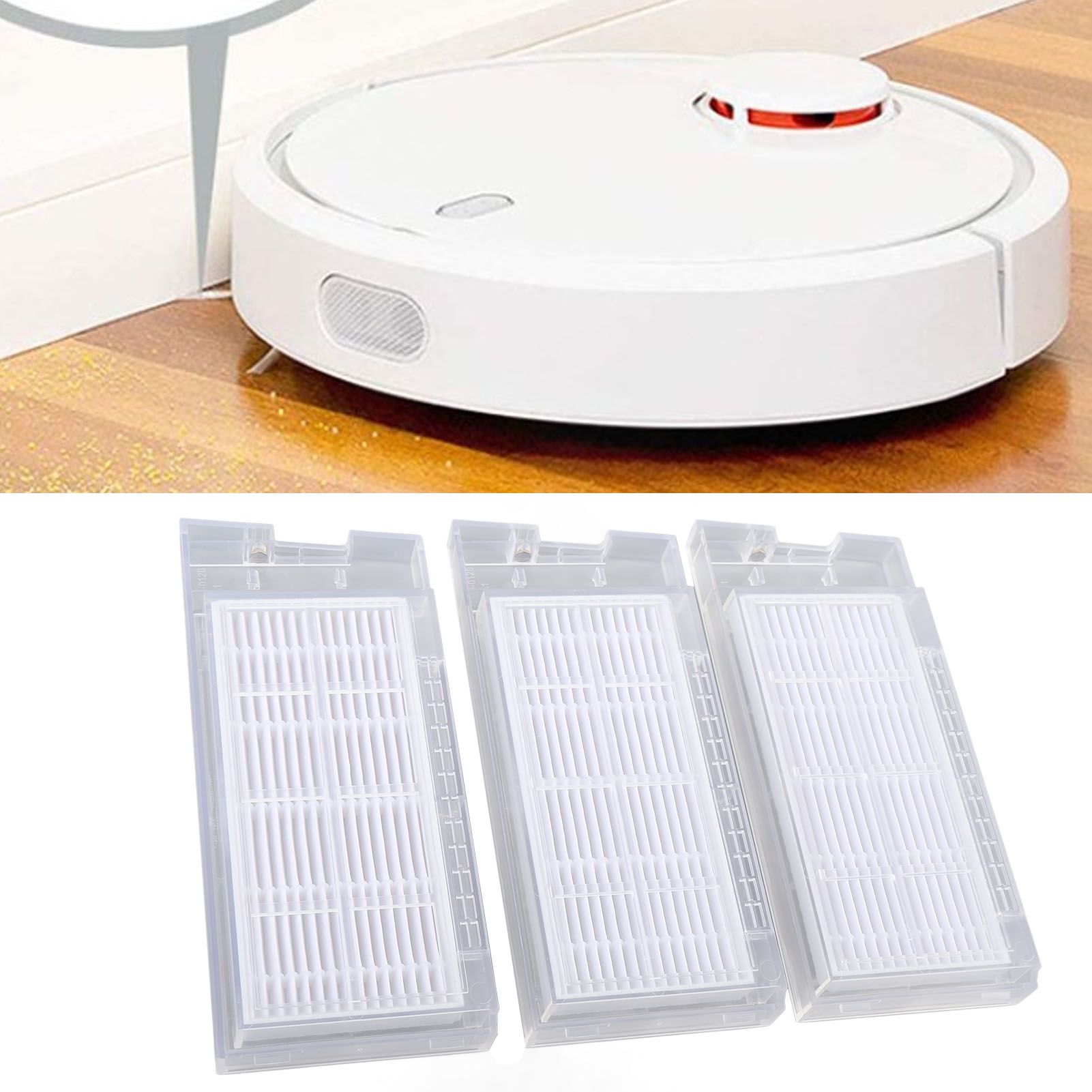 3Pcs Robot Vacuum Filter Easy Installation Reduce Dust Efficient Filtration view 12