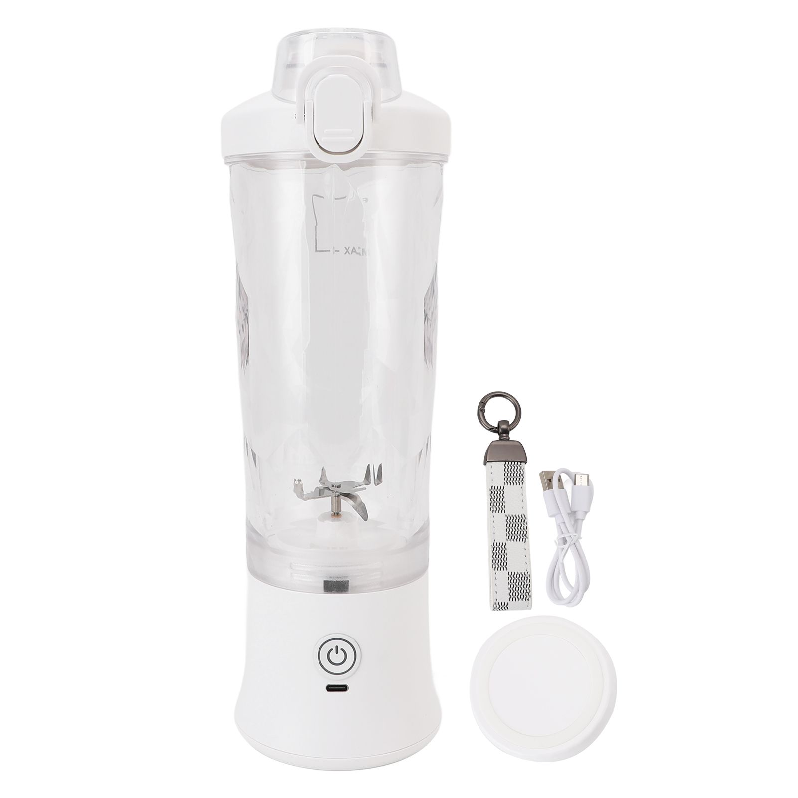 Portable Blender 600ml 18000RPM USB C Rechargeable Mini Juicer Cup with view 3
