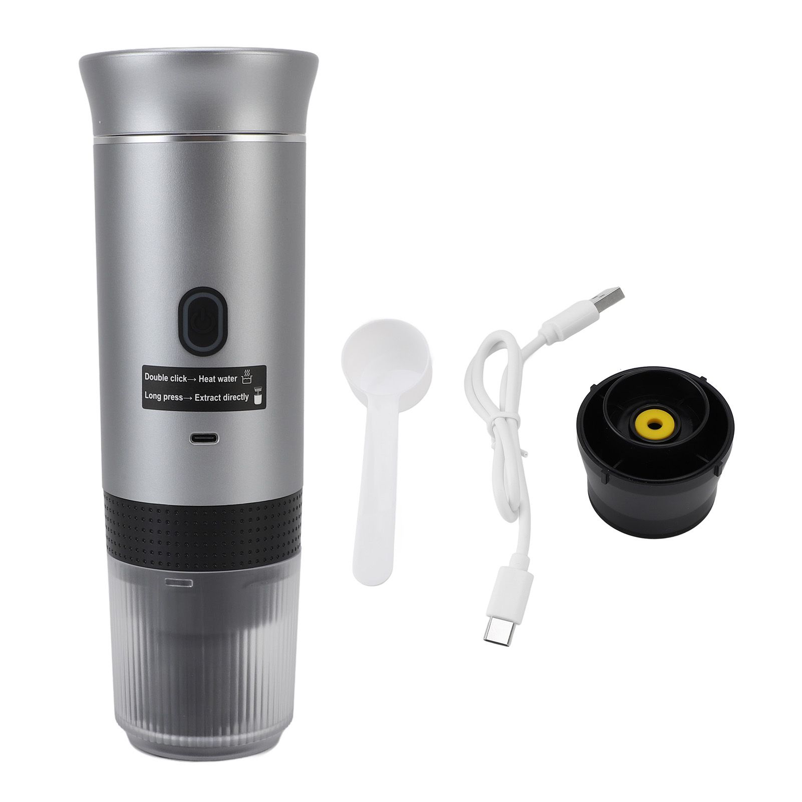 Portable Electric Coffee Maker 120ml 304 Stainless Steel Automatic Heating view 3