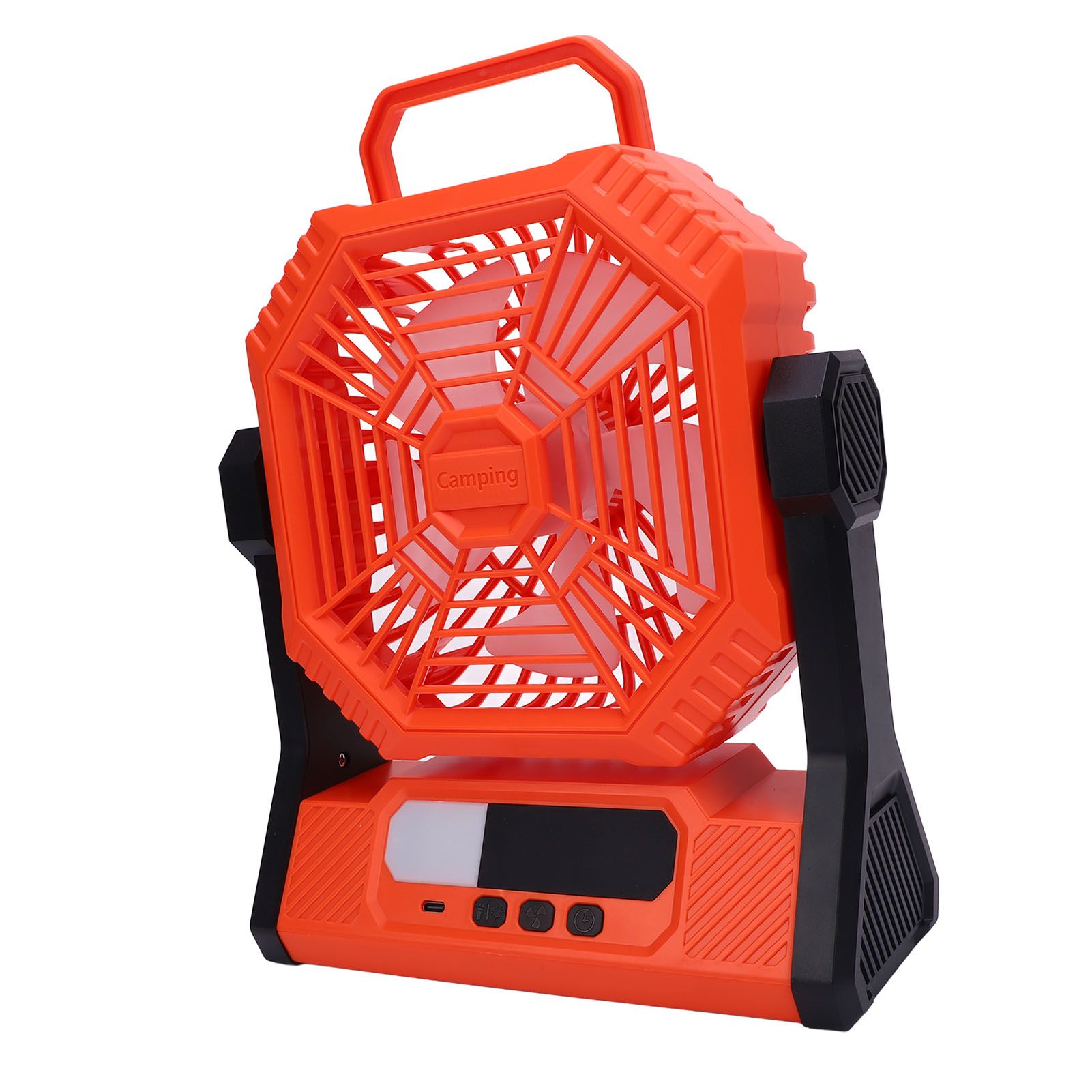 Portable Camping Fan 10000mAh Rechargeable Battery Powered Fan with Light for view 10