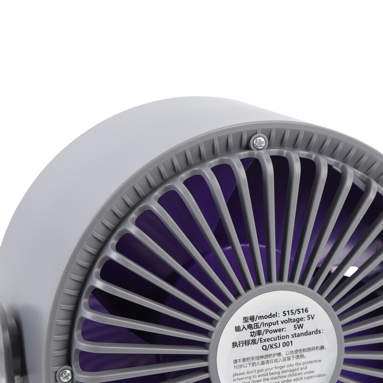 Desk Turbo Fan 2400mAh Rechargeable 100 Speeds Portable Air Circulator Fan view 5