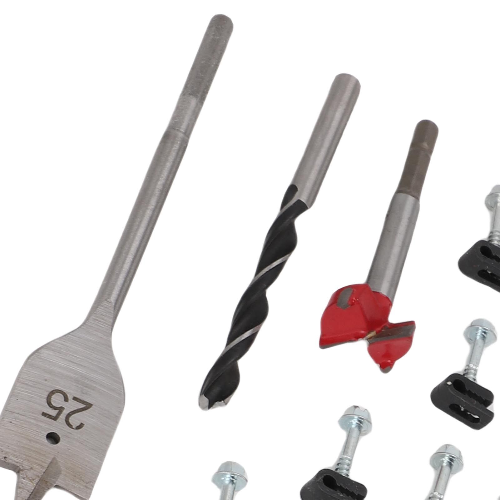 Cable Routing Kit Wire Clips Grommets 1 Inch and 5/16 Inch Drill Bits Wall view 5