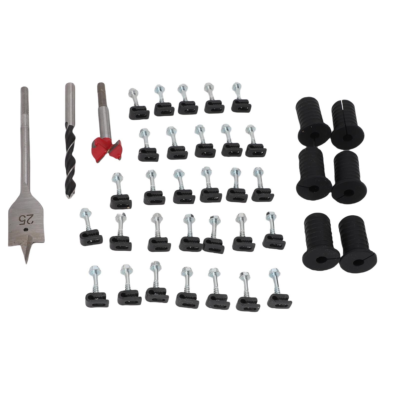 Cable Routing Kit Wire Clips Grommets 1 Inch and 5/16 Inch Drill Bits Wall view 9