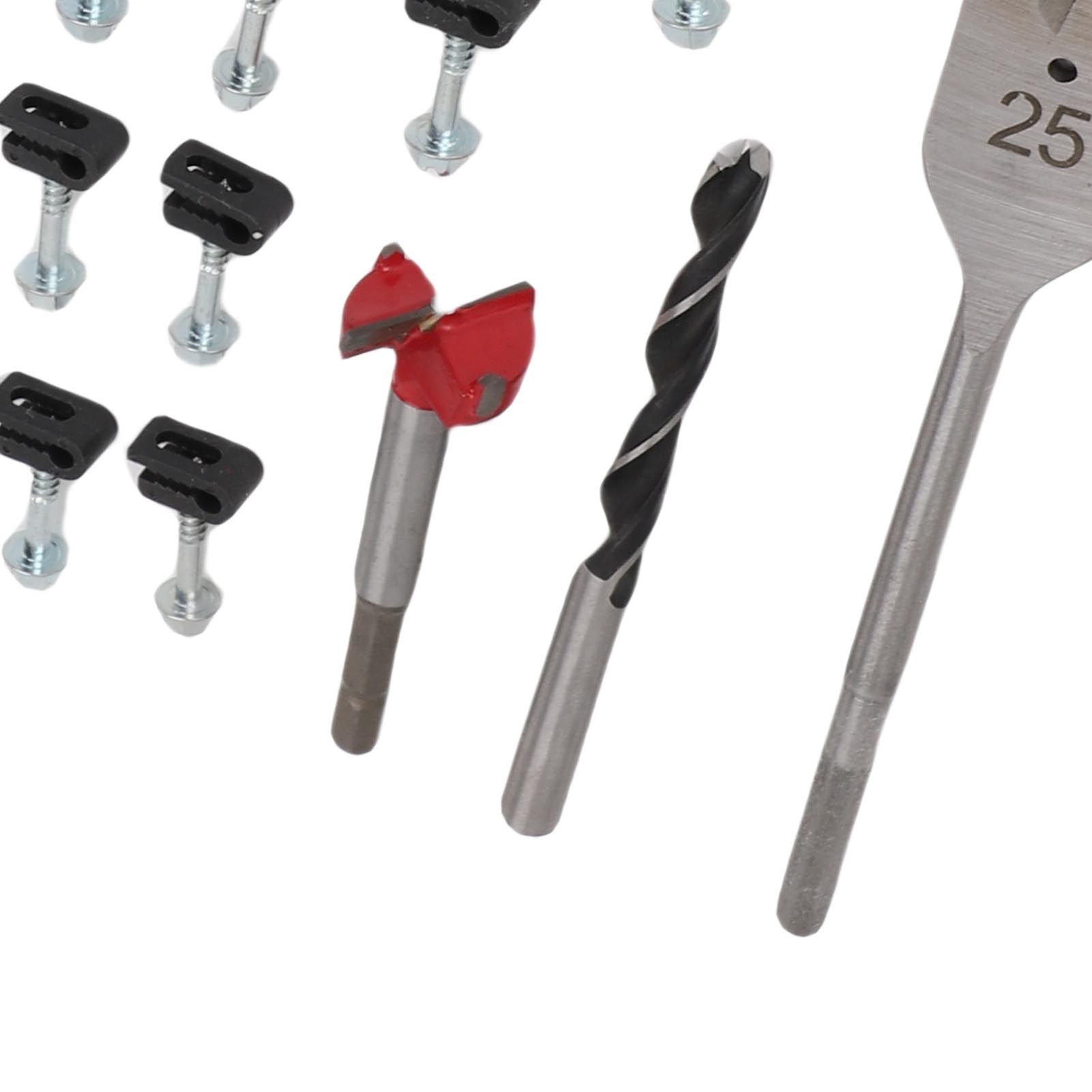 Cable Routing Kit Wire Clips Grommets 1 Inch and 5/16 Inch Drill Bits Wall view 7