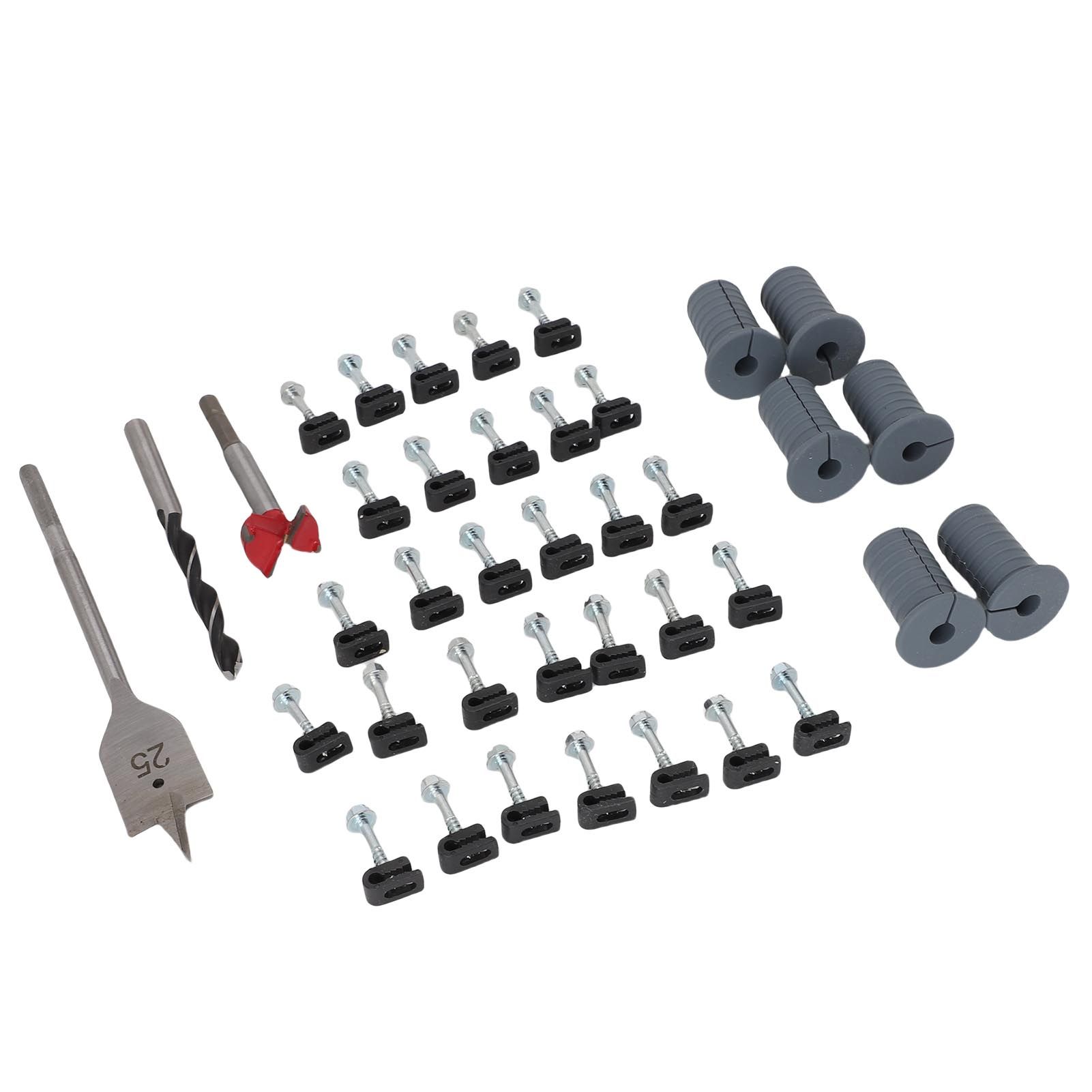 Cable Routing Kit Wire Clips Grommets 1 Inch and 5/16 Inch Drill Bits Wall view 8