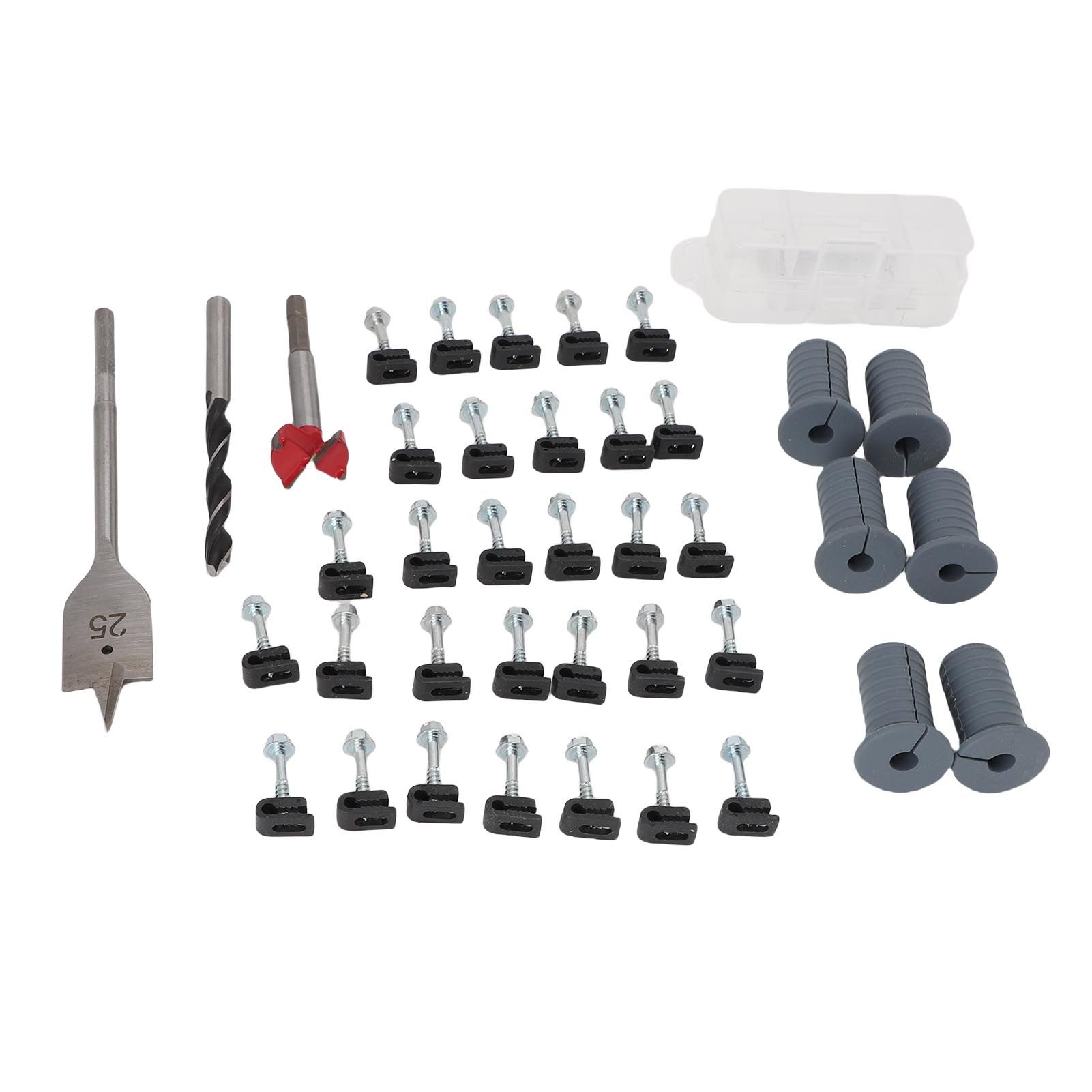 Cable Routing Kit Wire Clips Grommets 1 Inch and 5/16 Inch Drill Bits Wall view 9