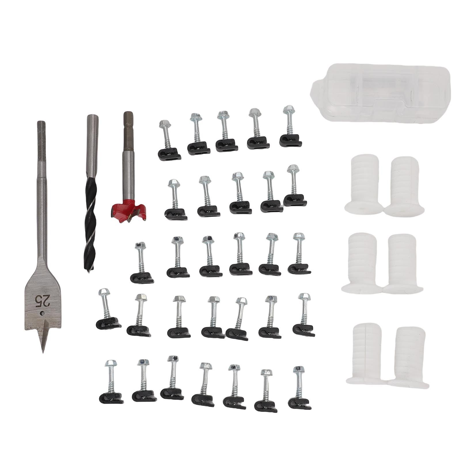 Cable Routing Kit Wire Clips Grommets 1 Inch and 5/16 Inch Drill Bits Wall view 3