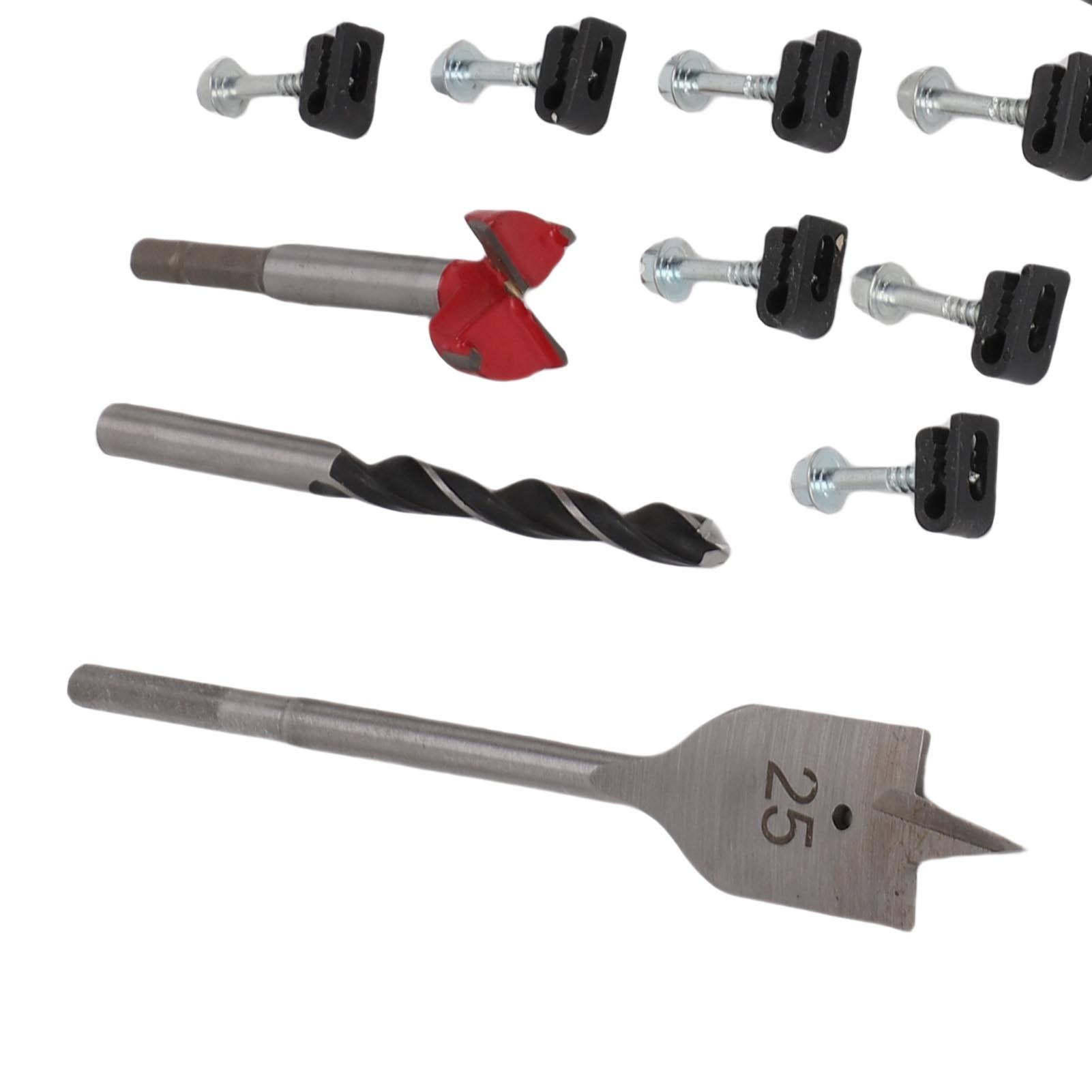 Cable Routing Kit Wire Clips Grommets 1 Inch and 5/16 Inch Drill Bits Wall view 7