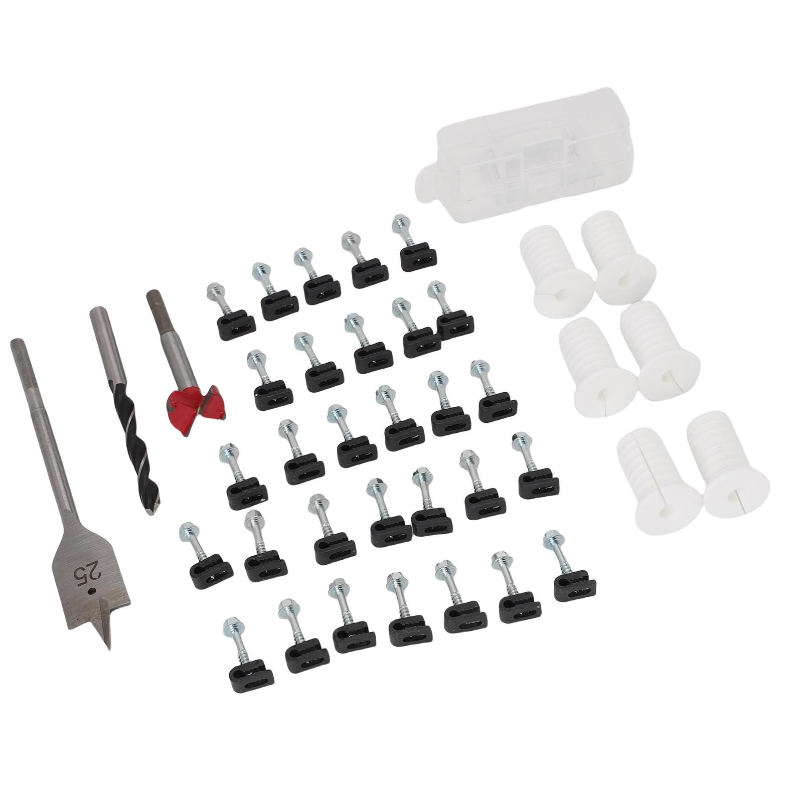Cable Routing Kit Wire Clips Grommets 1 Inch and 5/16 Inch Drill Bits Wall view 8