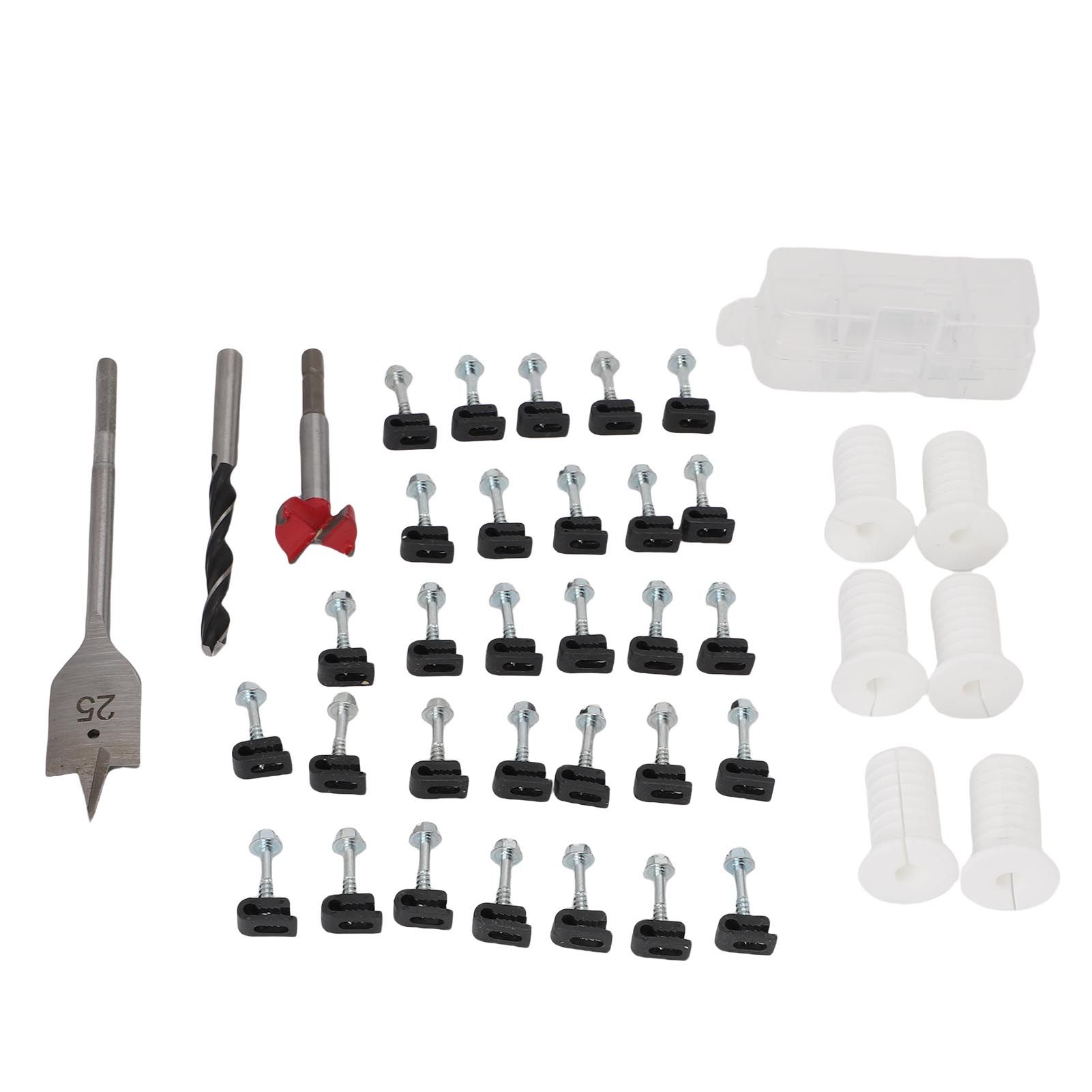 Cable Routing Kit Wire Clips Grommets 1 Inch and 5/16 Inch Drill Bits Wall view 9