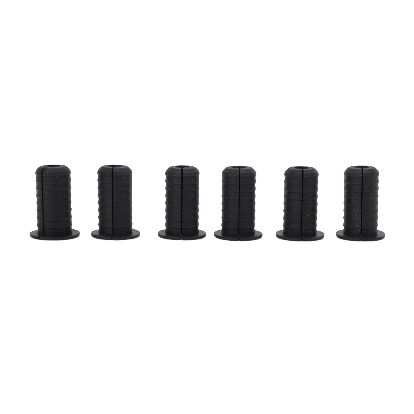 6Pcs Satellite Cable Grommet Set Rubber 7mm Hole Diameter 3/4in Outer Diameter view 2