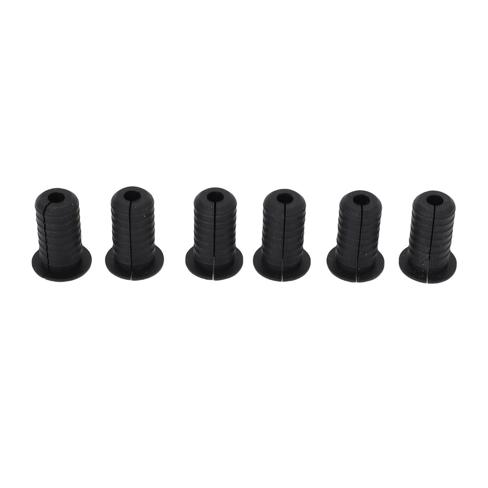 6Pcs Satellite Cable Grommet Set Rubber 7mm Hole Diameter 3/4in Outer Diameter view 9