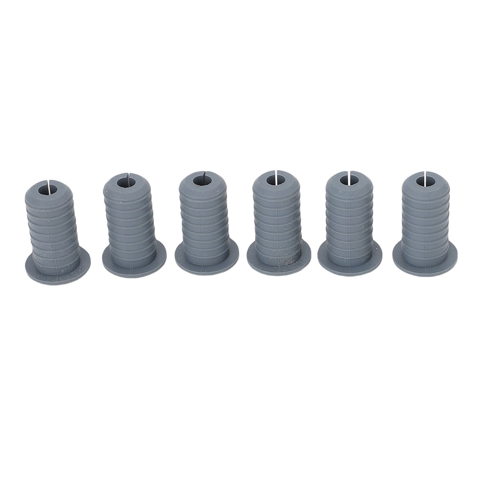 6Pcs Satellite Cable Grommet Set Rubber 7mm Hole Diameter 3/4in Outer Diameter view 7