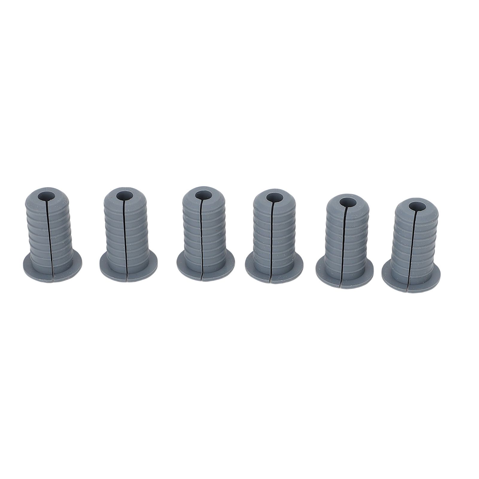 6Pcs Satellite Cable Grommet Set Rubber 7mm Hole Diameter 3/4in Outer Diameter view 9