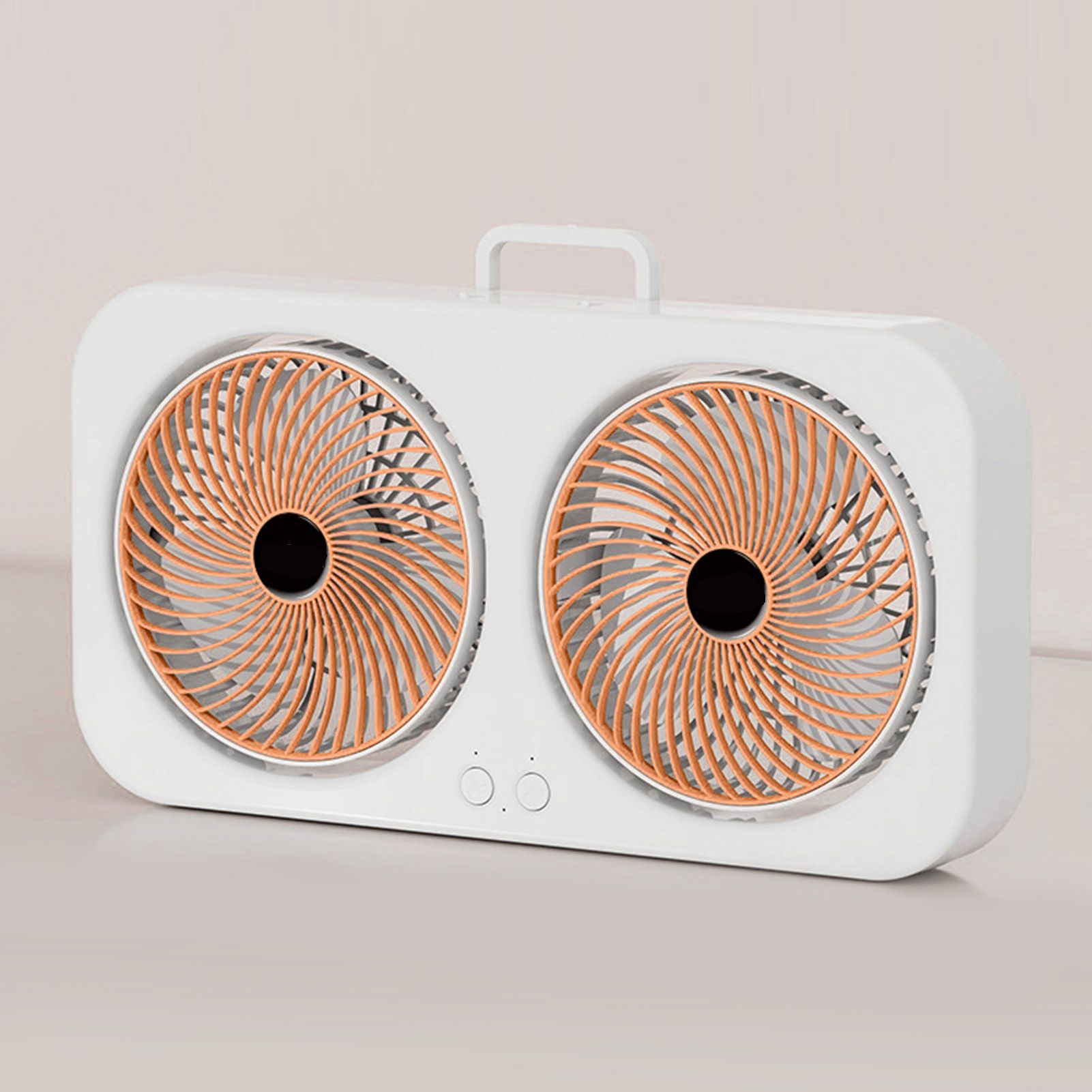 Tabletop Dual Fan USB Rechargeable Silent Air Circulation Fan with Brushless view 4
