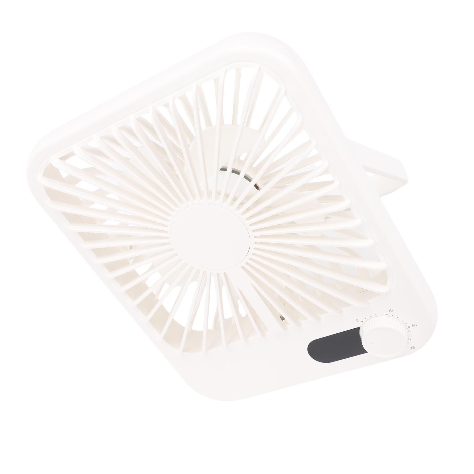 USB Desk Fan Quiet 100 Speeds Rechargeable 1000mAh LED Display Folding Desktop view 4
