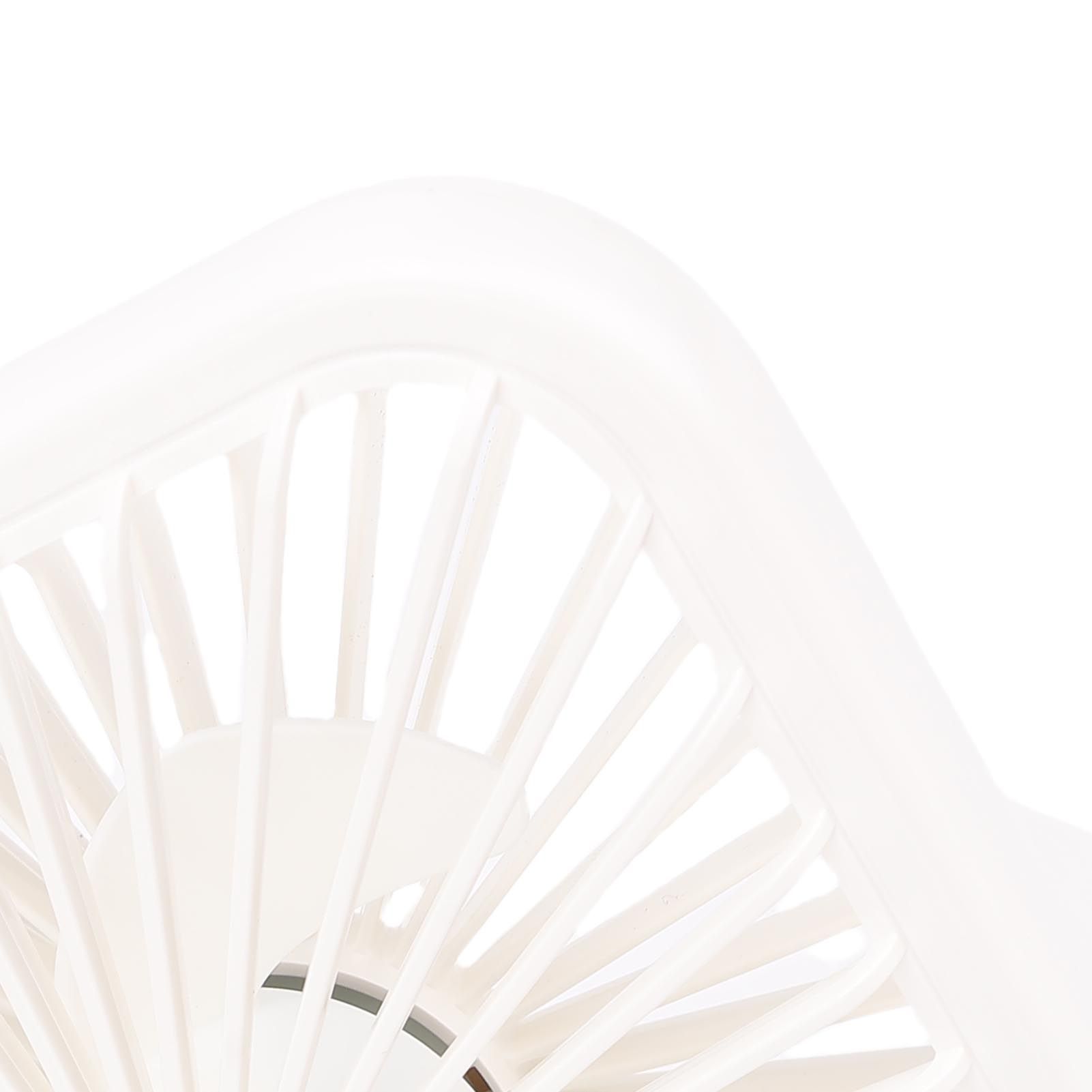 USB Desk Fan Quiet 100 Speeds Rechargeable 1000mAh LED Display Folding Desktop view 5