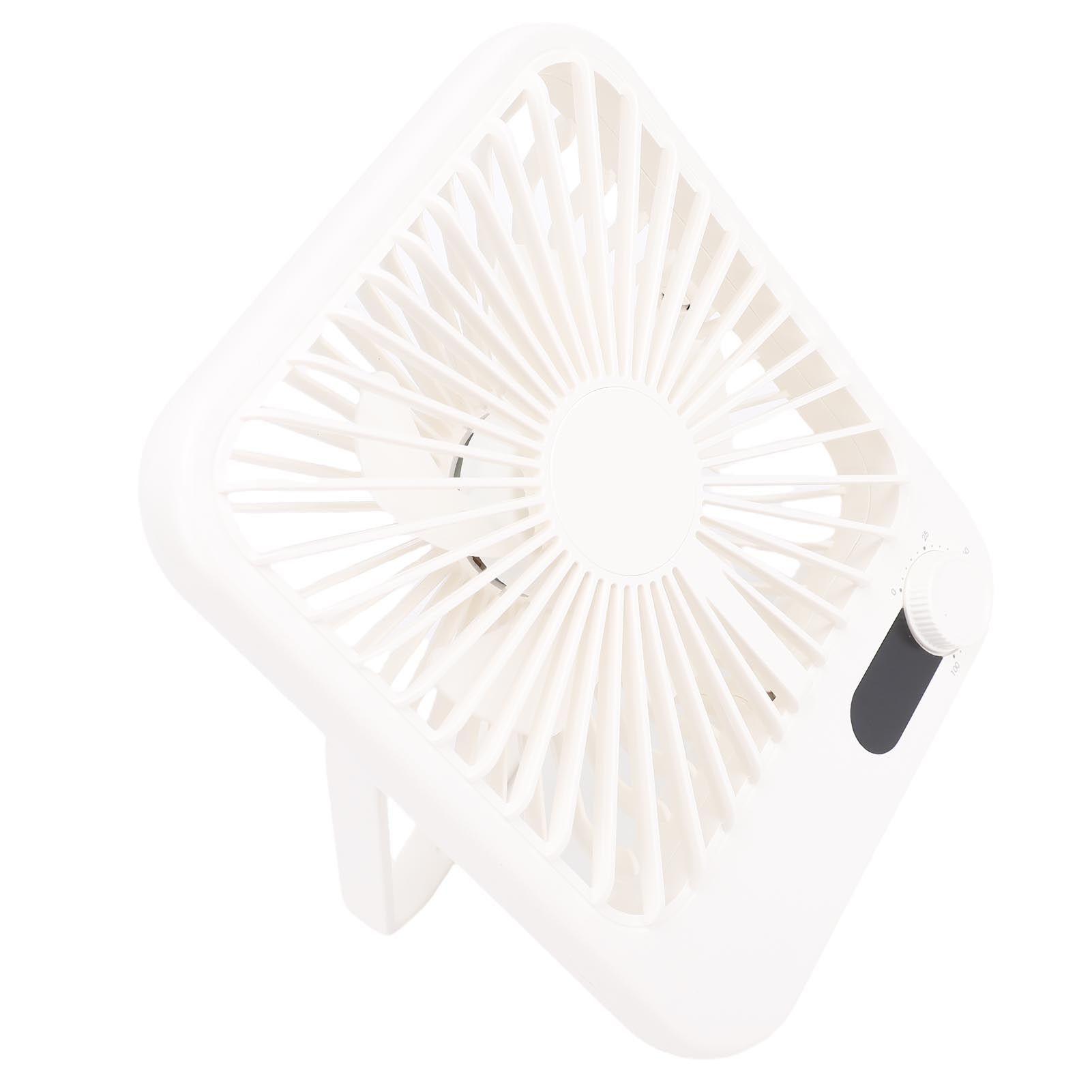 USB Desk Fan Quiet 100 Speeds Rechargeable 1000mAh LED Display Folding Desktop view 8