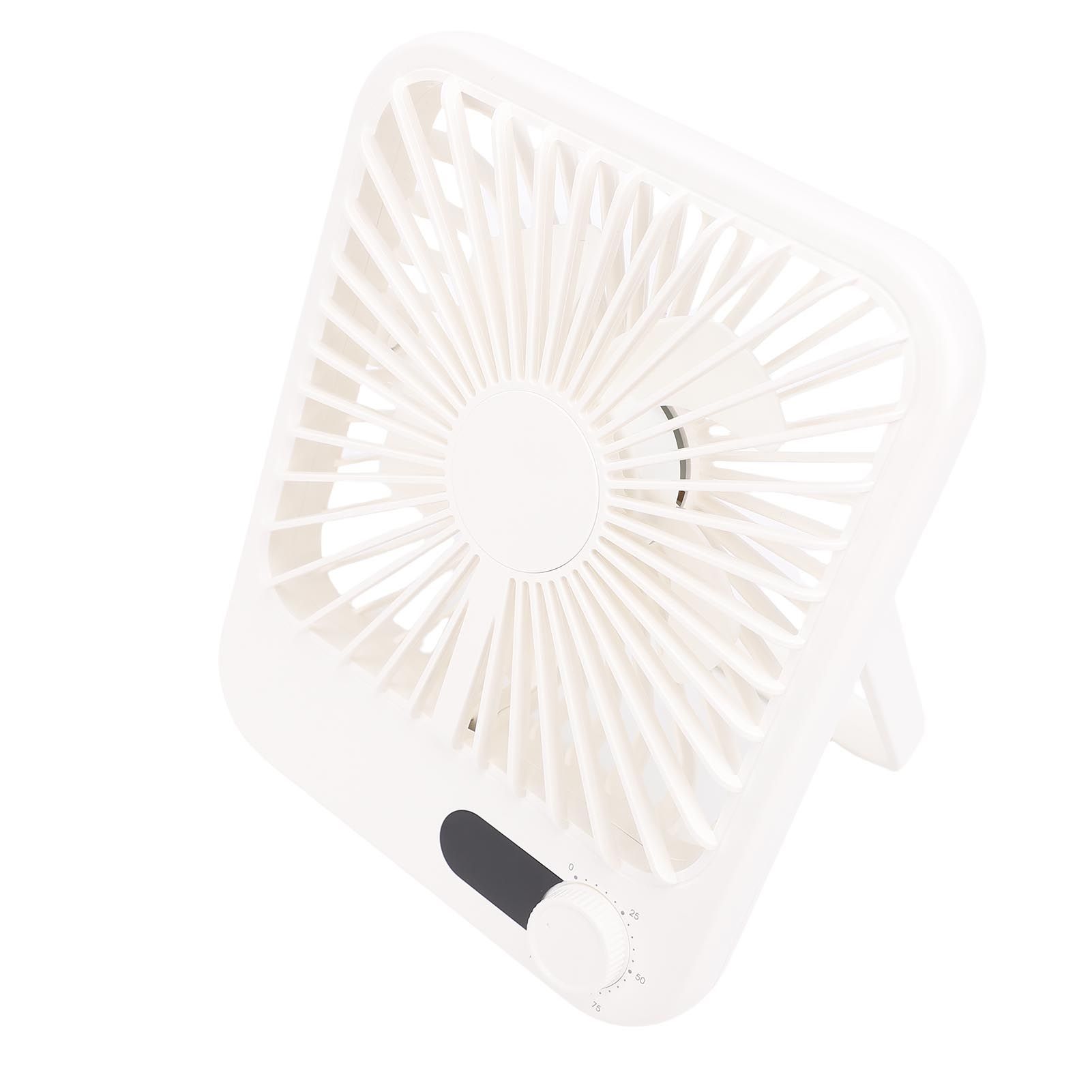 USB Desk Fan Quiet 100 Speeds Rechargeable 1000mAh LED Display Folding Desktop view 9