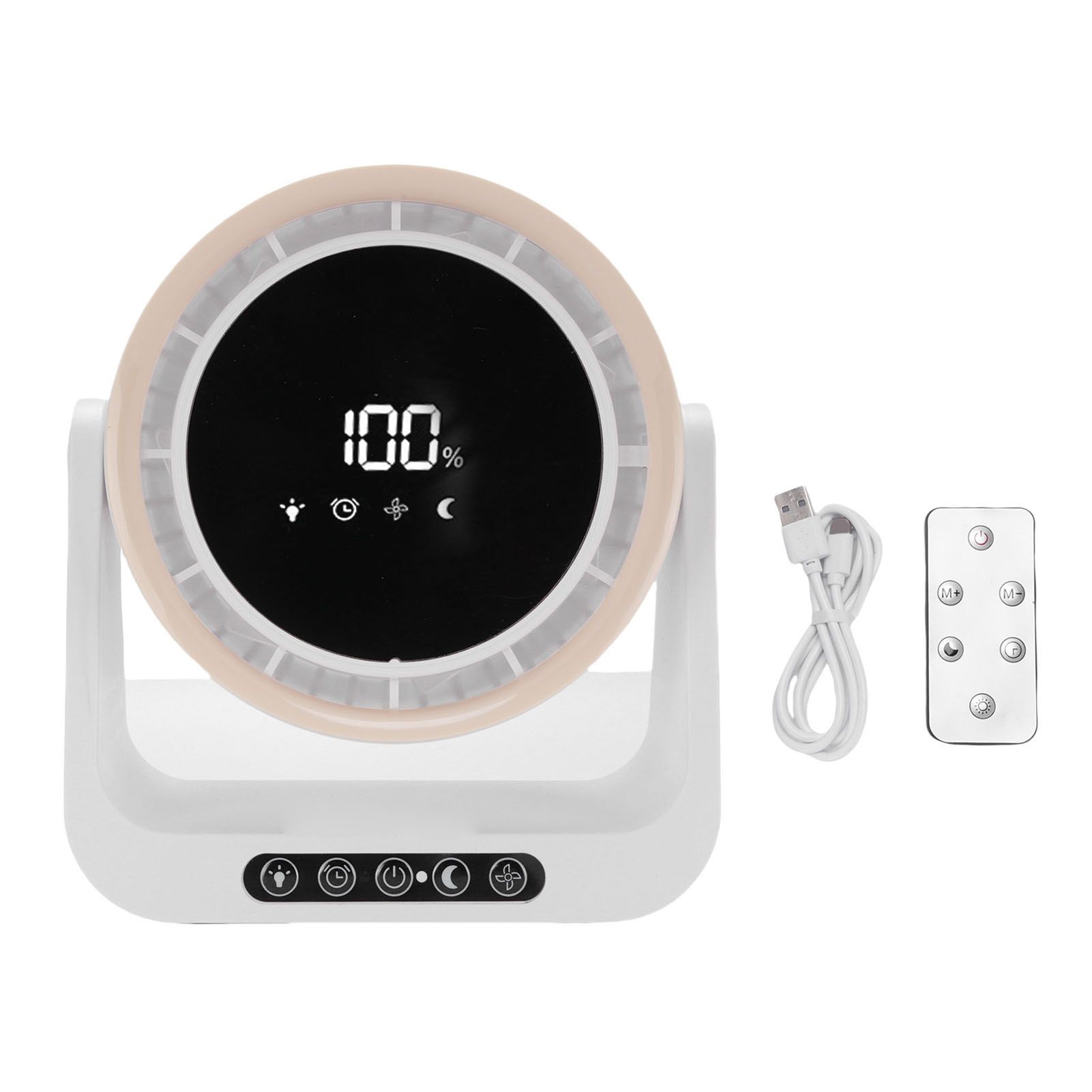 Desk Fan with Digital LED Display Personal Wall Mounted Table Fan 6 Inch for view 3