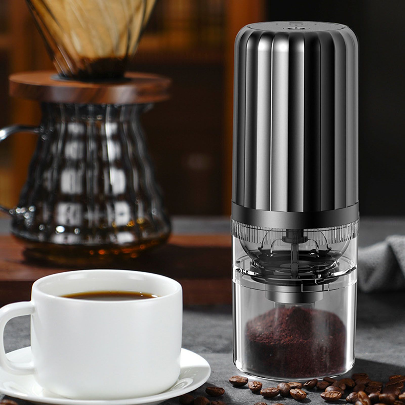 Automatic Coffee Bean Grinder Type C Rechargeable Cordless Coffee Grinding view 5