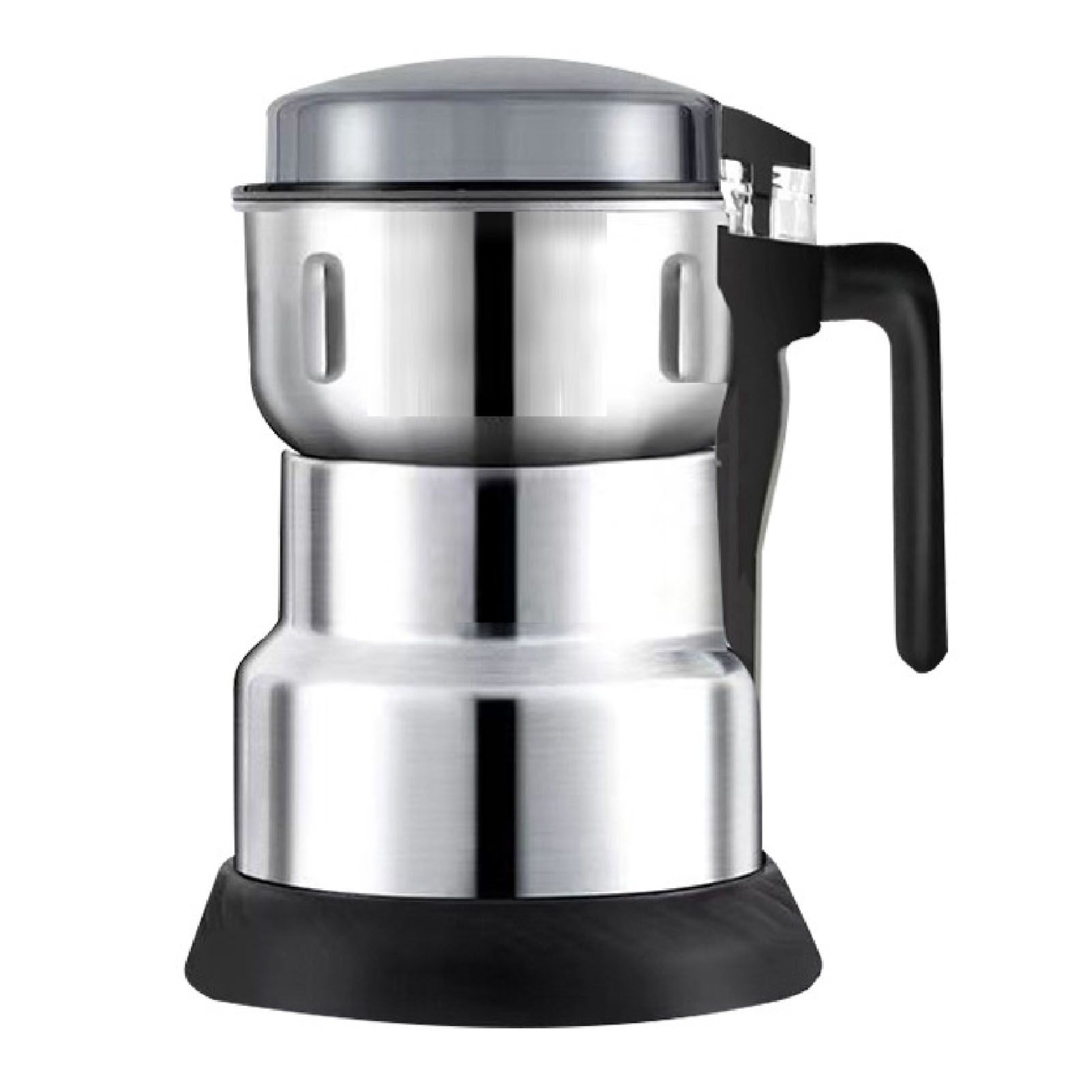 One Touch Coffee Grinder Silver 300W Electric Coffee Grinding Machine for