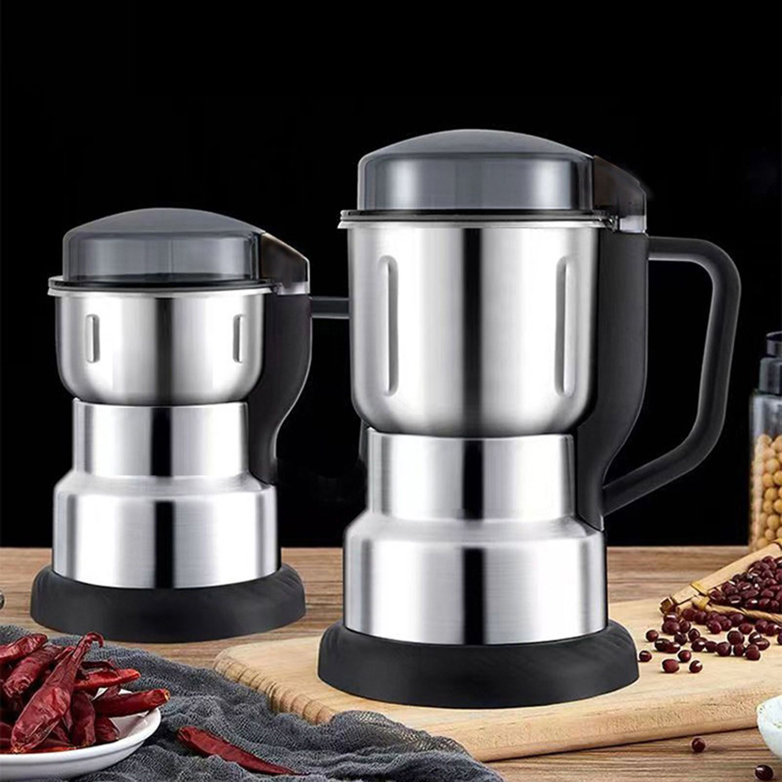 One Touch Coffee Grinder Silver 300W Electric Coffee Grinding Machine for view 11