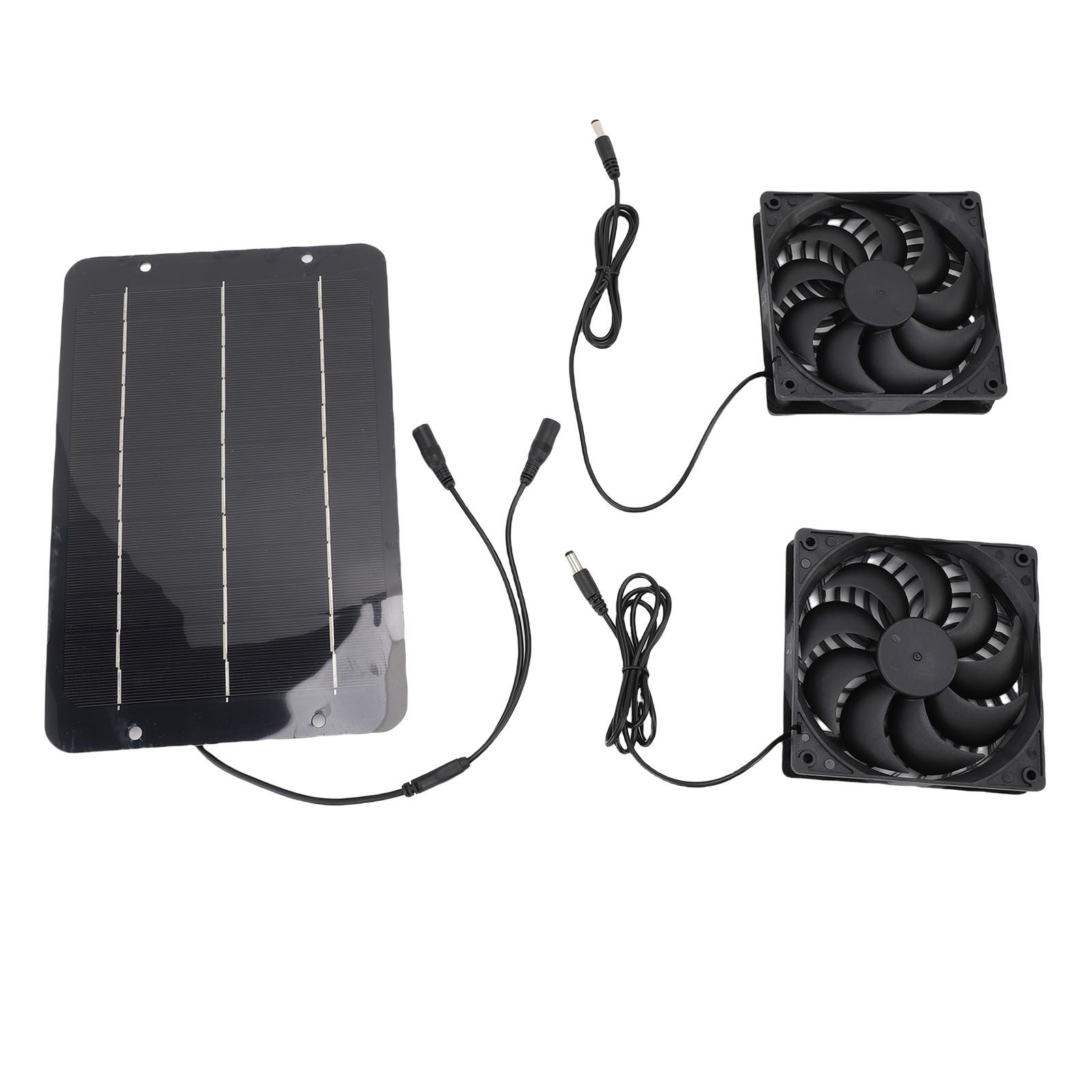 50W Solar Panel Powered Exhaust Fans Kit IPX7 Water Proof Solar Panel view 3