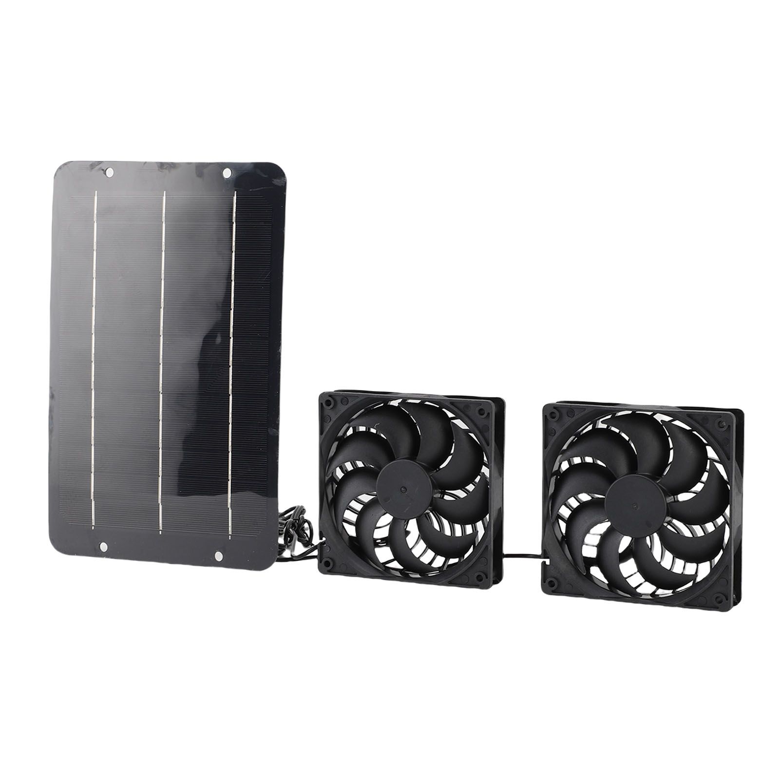 50W Solar Panel Powered Exhaust Fans Kit IPX7 Water Proof Solar Panel view 8