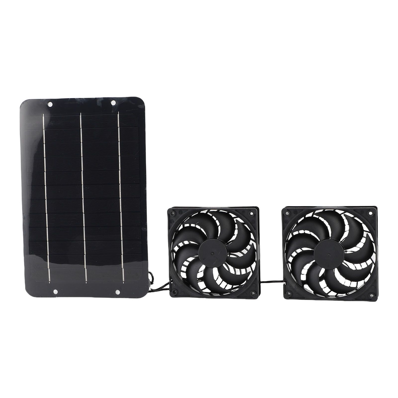 50W Solar Panel Powered Exhaust Fans Kit IPX7 Water Proof Solar Panel view 11