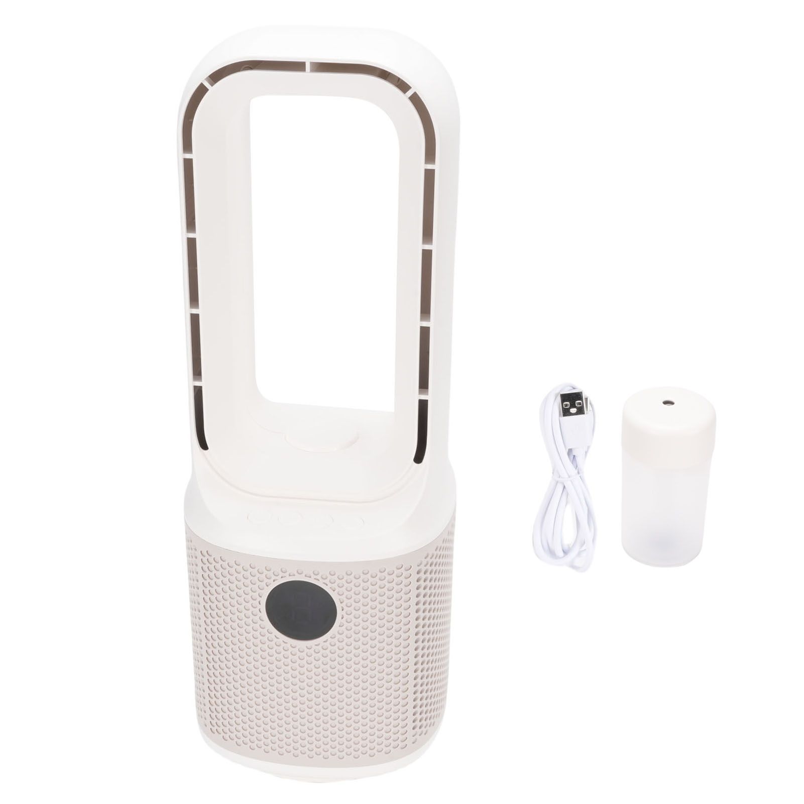 Bladeless Desk Fan with Humidifier 9 Speeds Quiet Misting Oscillating Small view 3