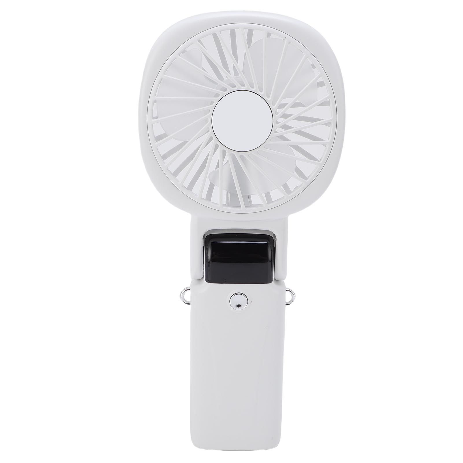 Portable Handheld Fan Power Bank Silent Neck Hanging USB Desktop Fan for