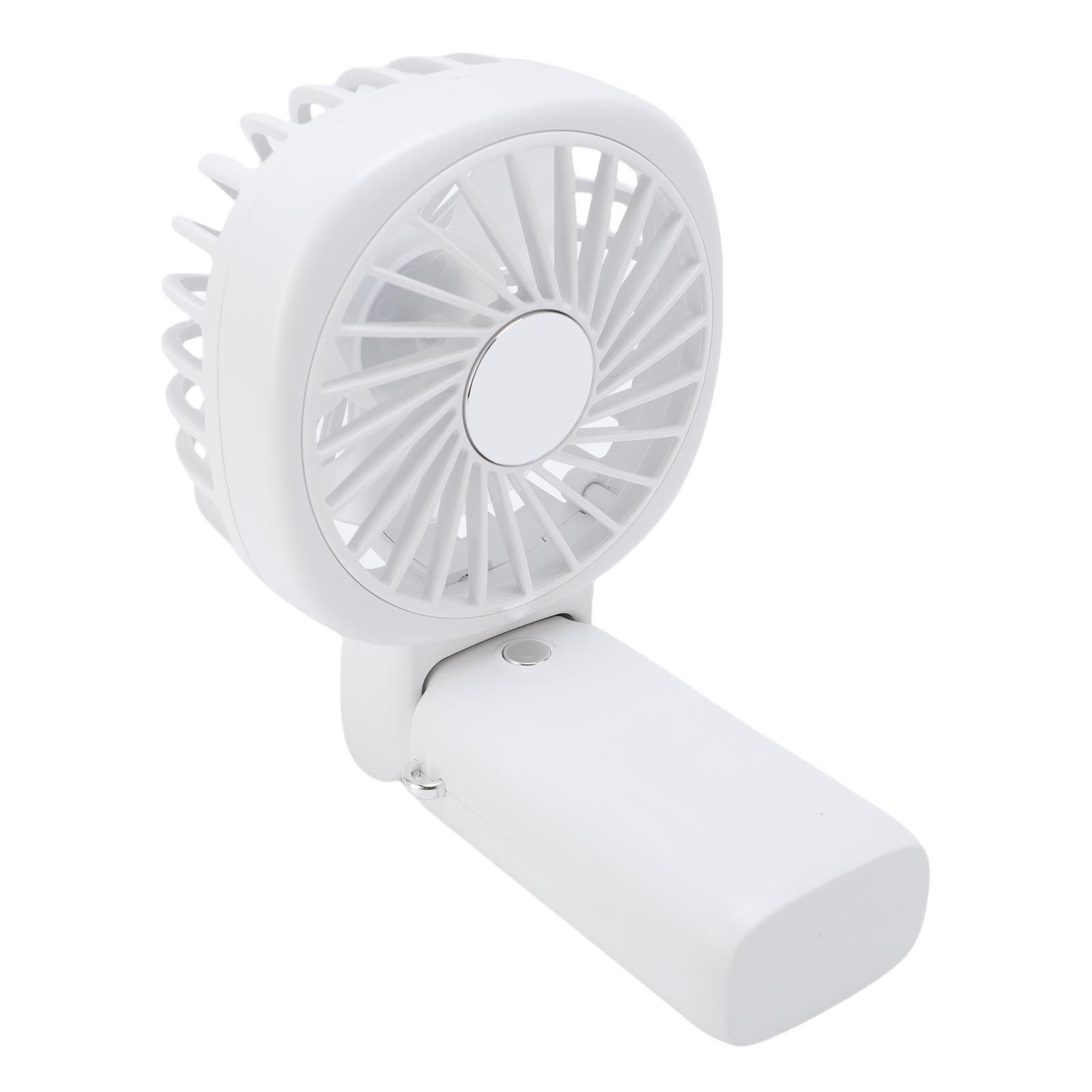 Portable Handheld Fan Power Bank Silent Neck Hanging USB Desktop Fan for view 8
