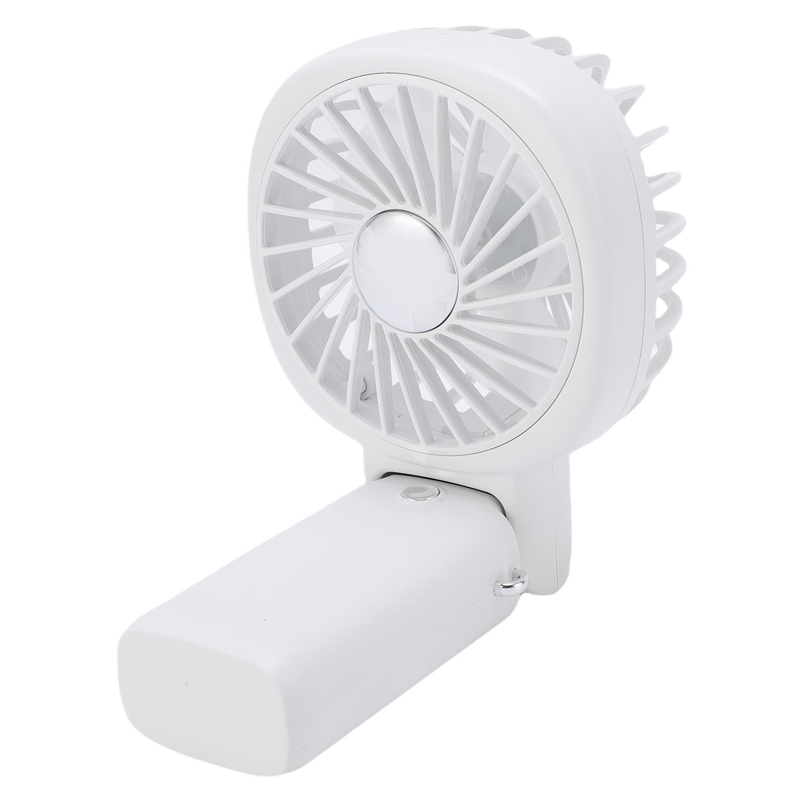 Portable Handheld Fan Power Bank Silent Neck Hanging USB Desktop Fan for view 9