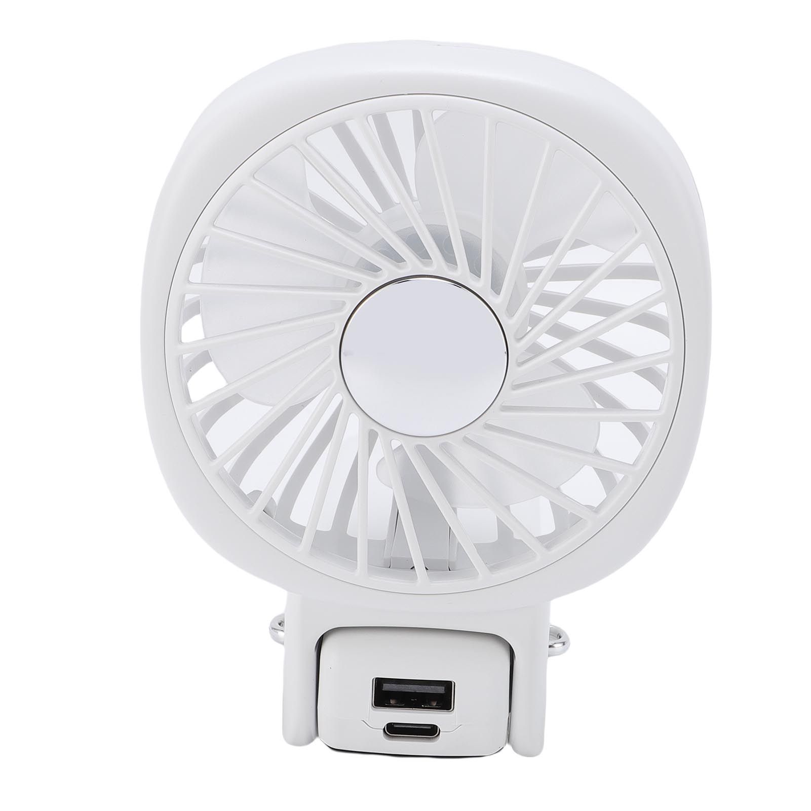 Portable Handheld Fan Power Bank Silent Neck Hanging USB Desktop Fan for view 11