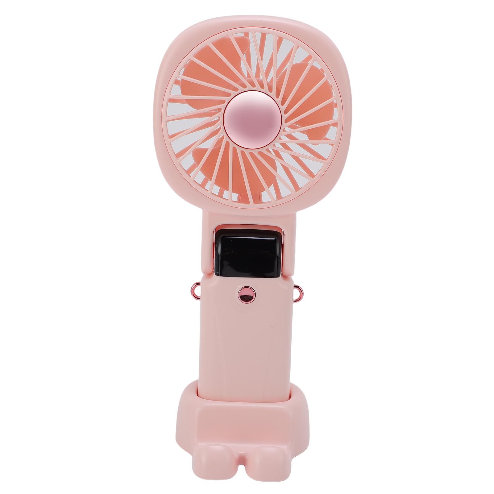 Portable Handheld Fan Power Bank Silent Neck Hanging USB Desktop Fan for