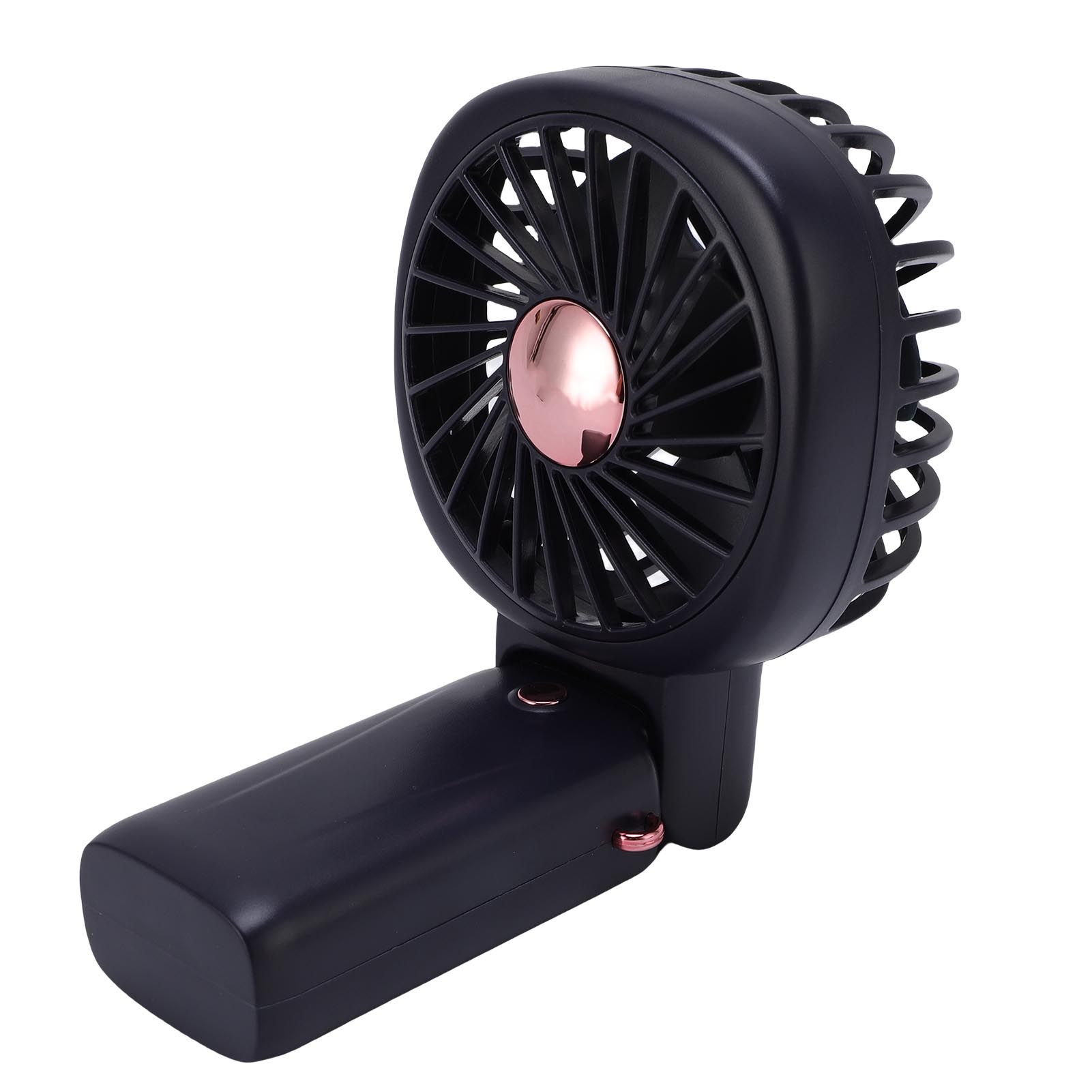 Portable Handheld Fan Power Bank Silent Neck Hanging USB Desktop Fan for view 8