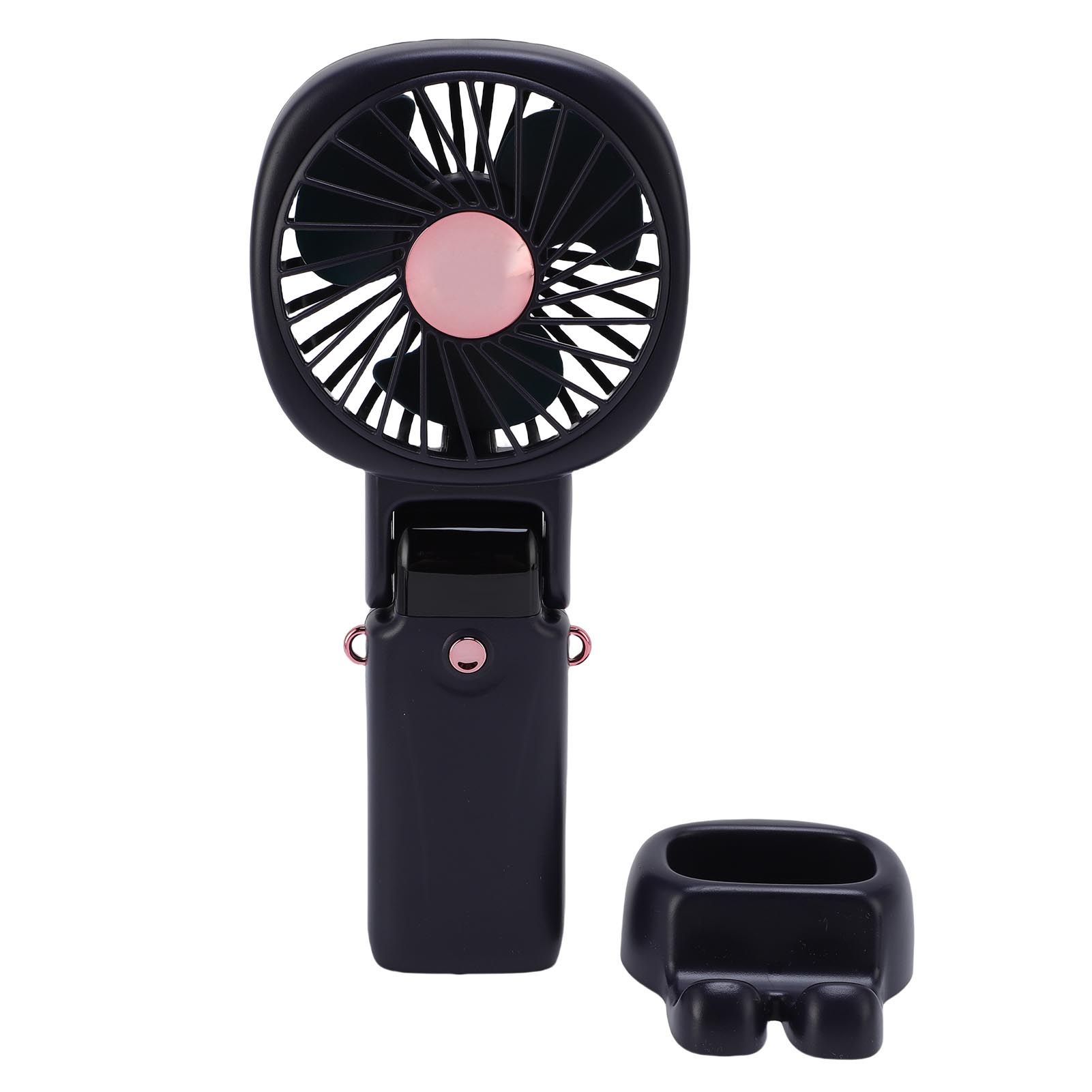 Portable Handheld Fan Power Bank Silent Neck Hanging USB Desktop Fan for view 12