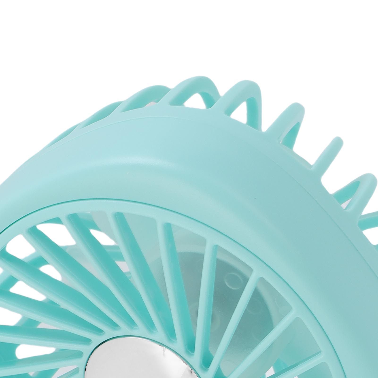 Portable Handheld Fan Power Bank Silent Neck Hanging USB Desktop Fan for view 5
