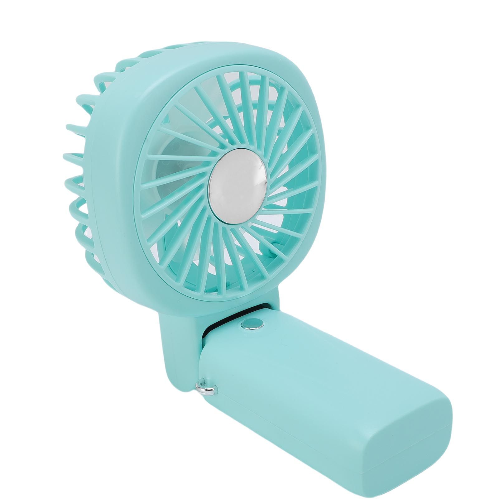 Portable Handheld Fan Power Bank Silent Neck Hanging USB Desktop Fan for view 10